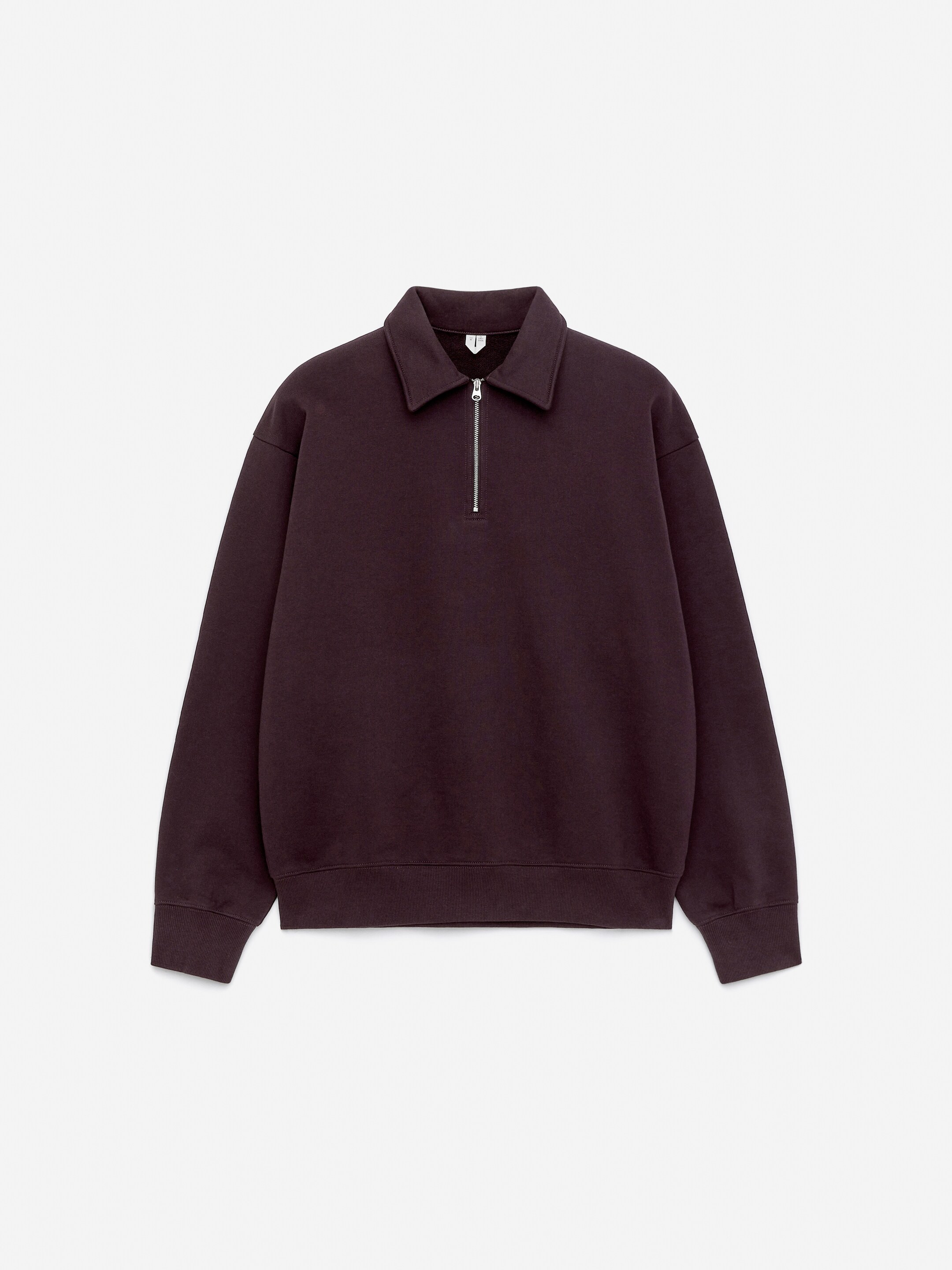 Grotere afbeelding bekijken: Katoenen sweatshirt met halve rits - Bordeauxrood - HEREN | H&M BE 5