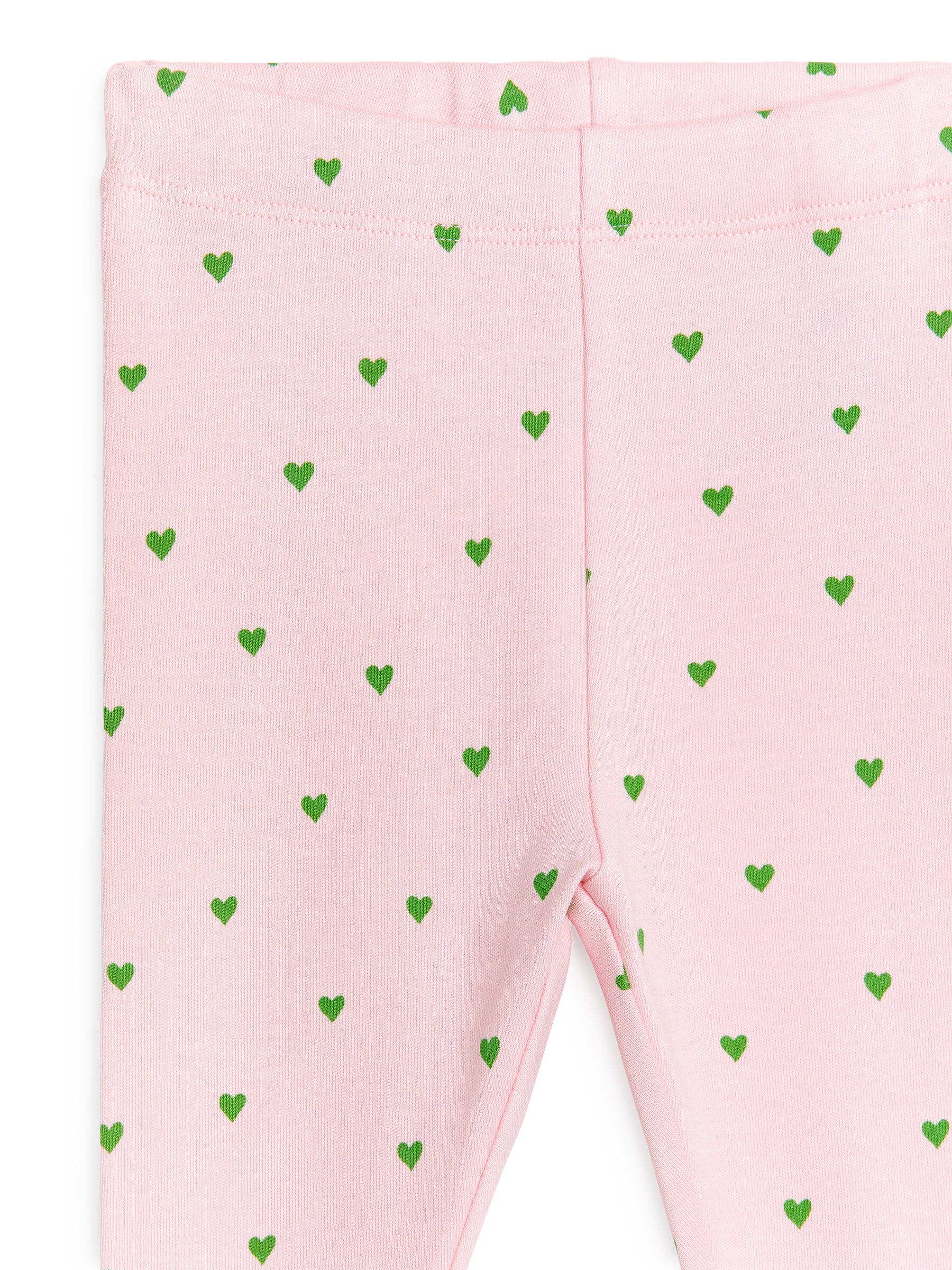 Jerseyleggings - Herzen in Rosa/Grün - Kinder - StillMedia/DescriptiveDetail - 1
