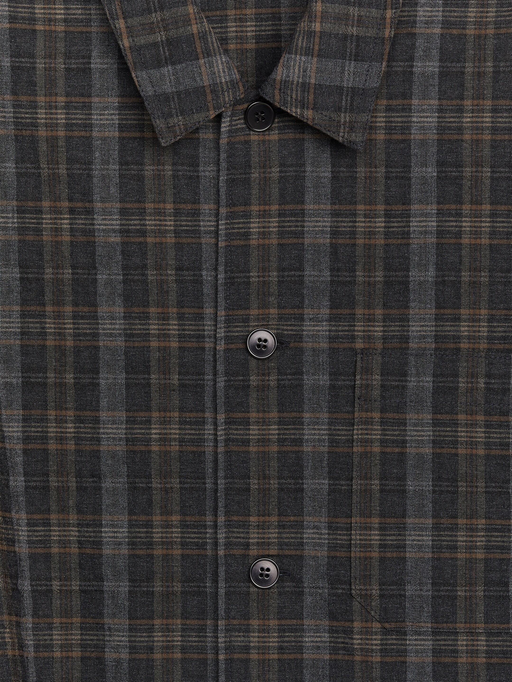 Ingrandisci l'immagine: Wool Blend Overshirt - Grey/Check - UOMO | H&M CH 2