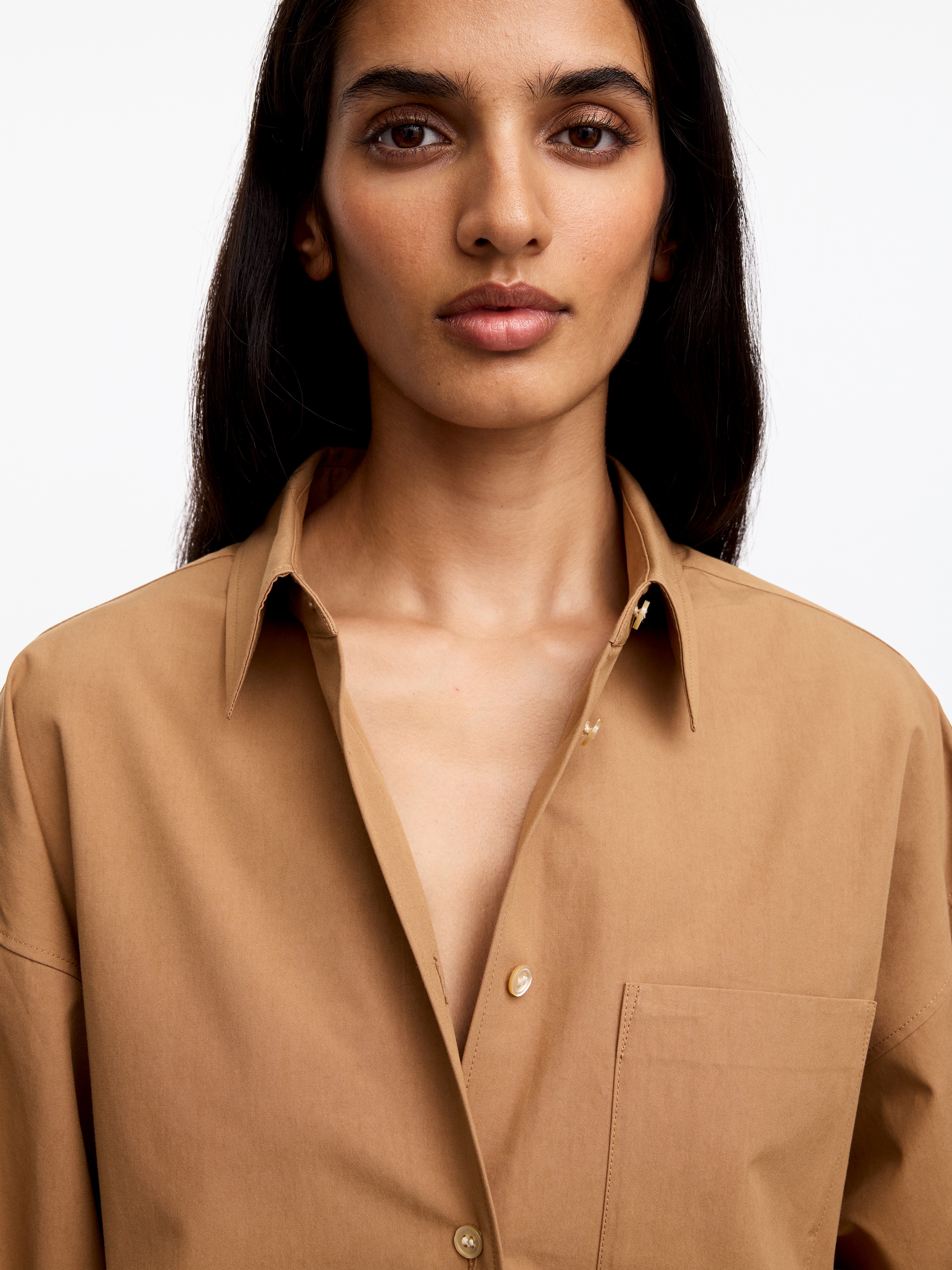 Chemise à manches chauve-souris - Camel - Oversized - women - StillMedia/Lookbook - 3