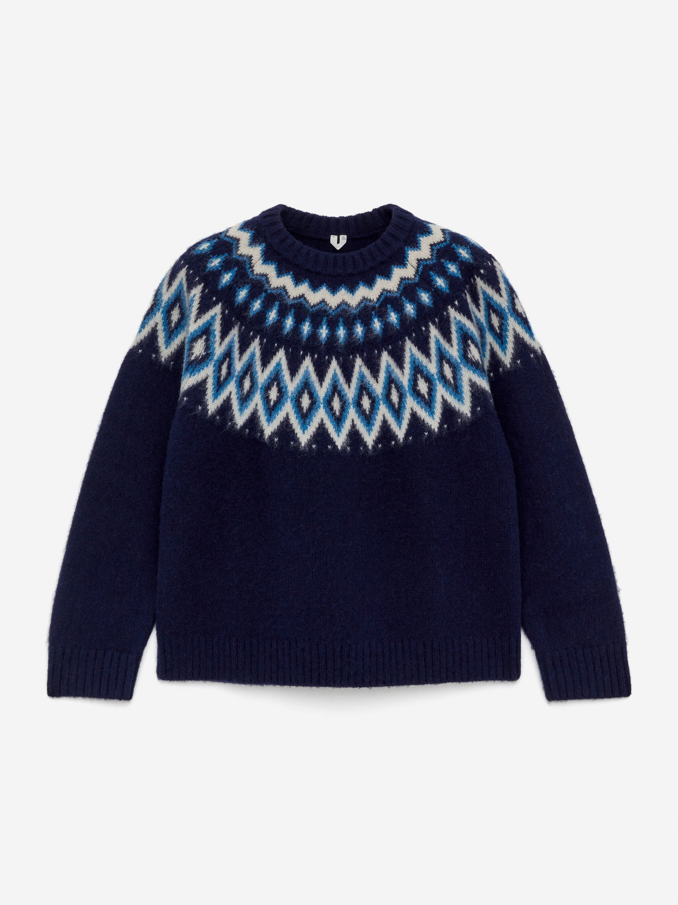 Fair Isle Wool Jumper-#21273C-16846