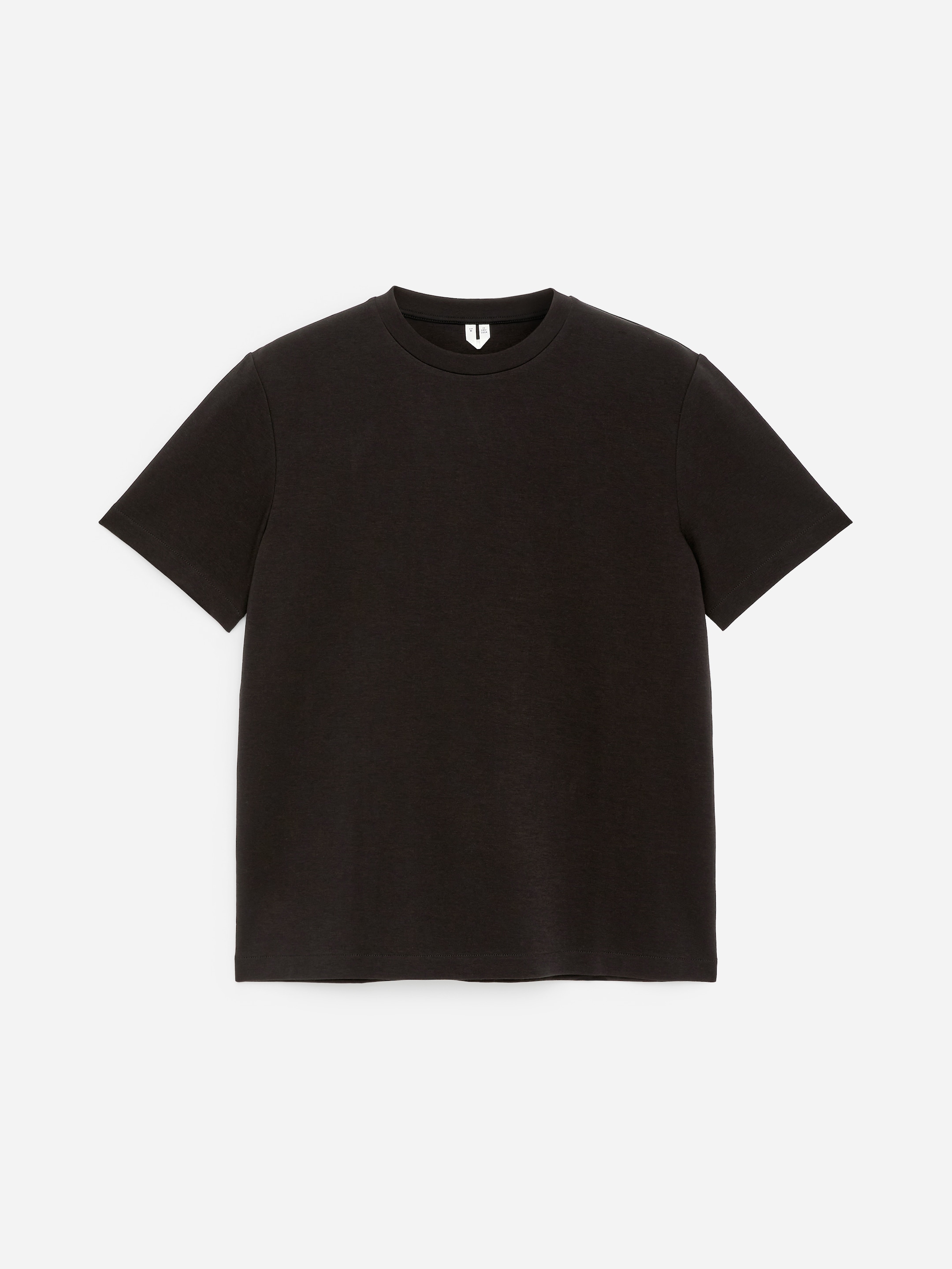 Regular interlock T-shirt-Svart-18214