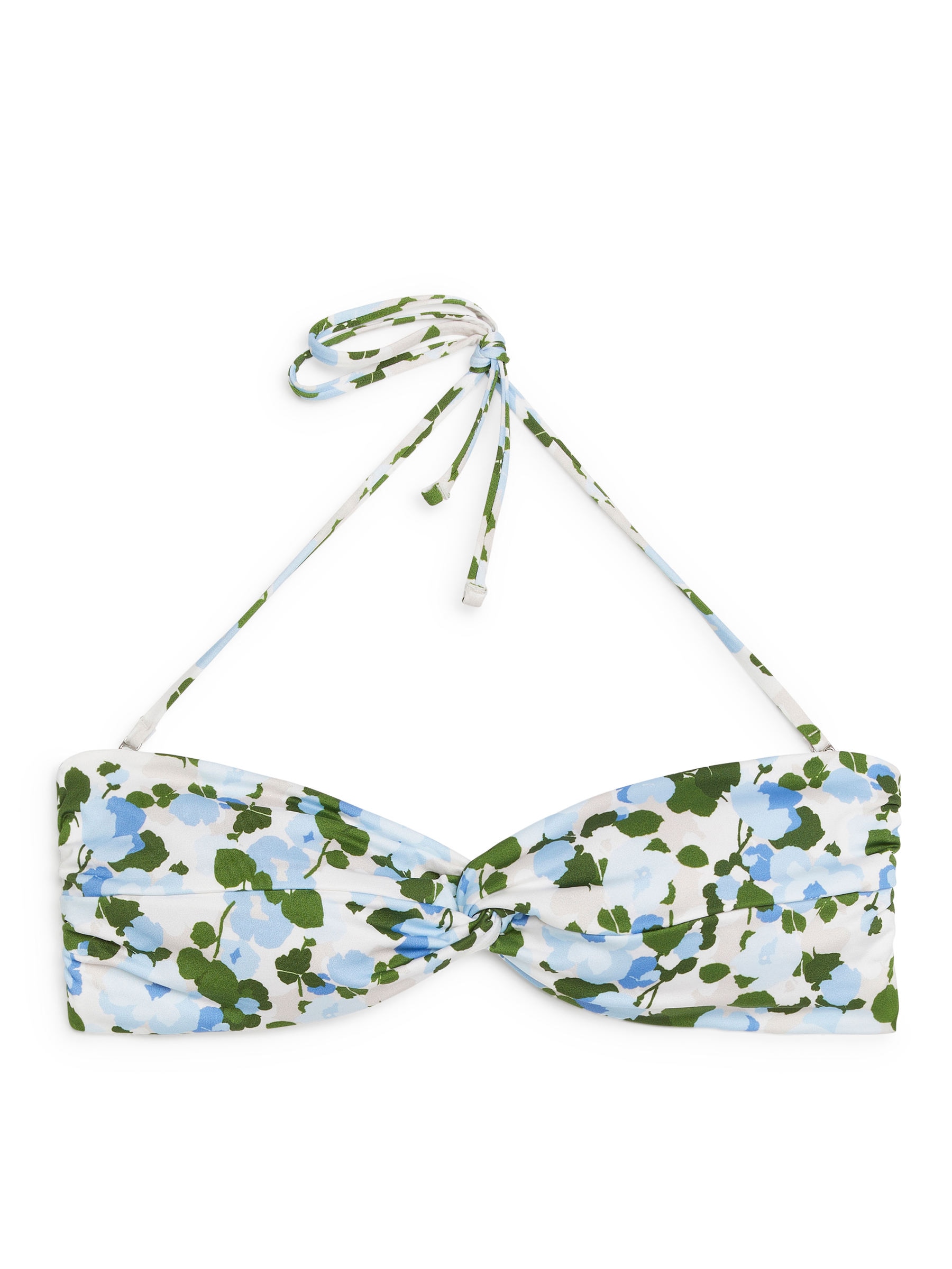 Bandeau Bikini Top-Blue-7556