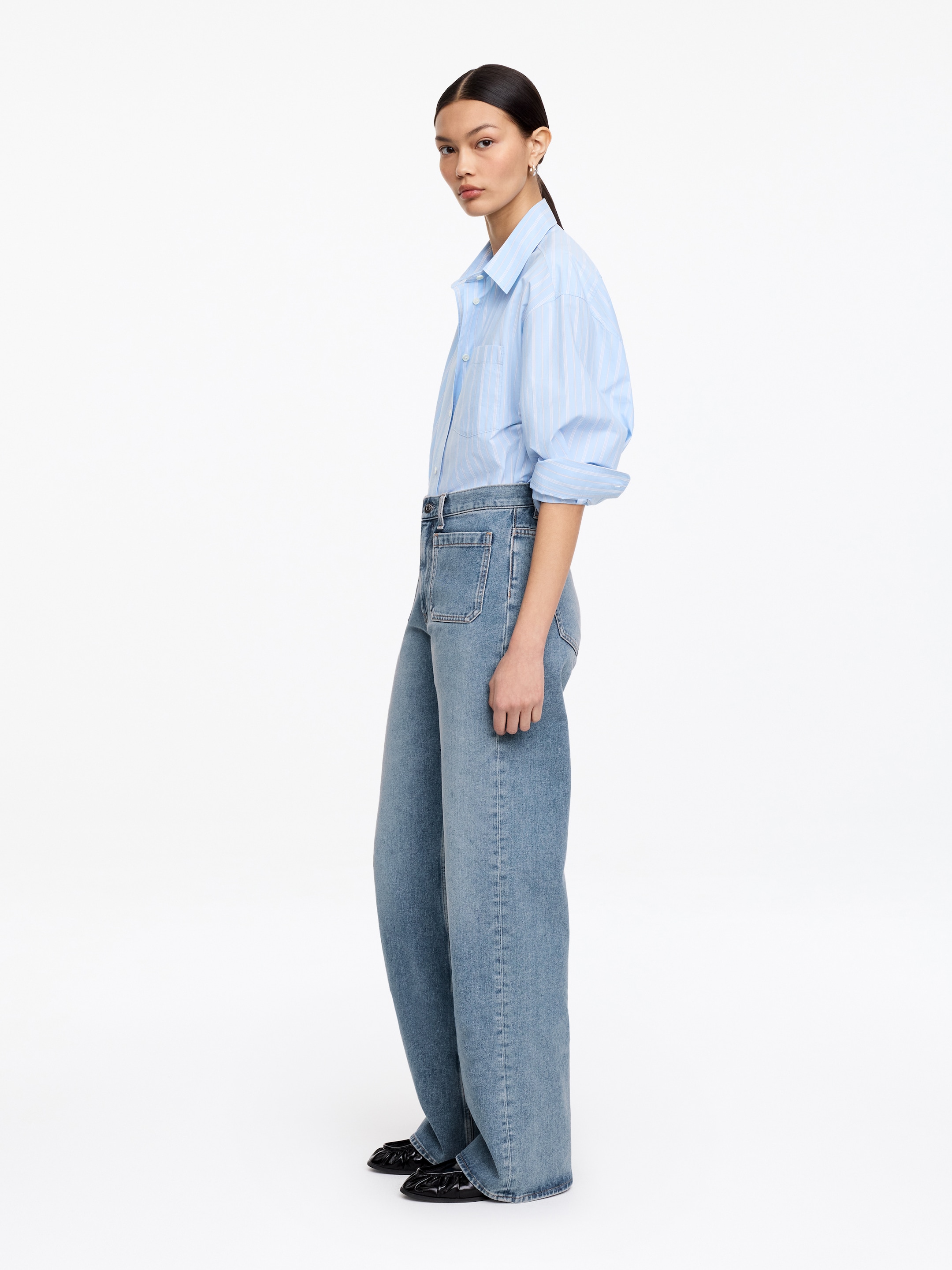 LUPINE Flared Jeans - Blue - Regular fit - Women - StillMedia/Lookbook - 10