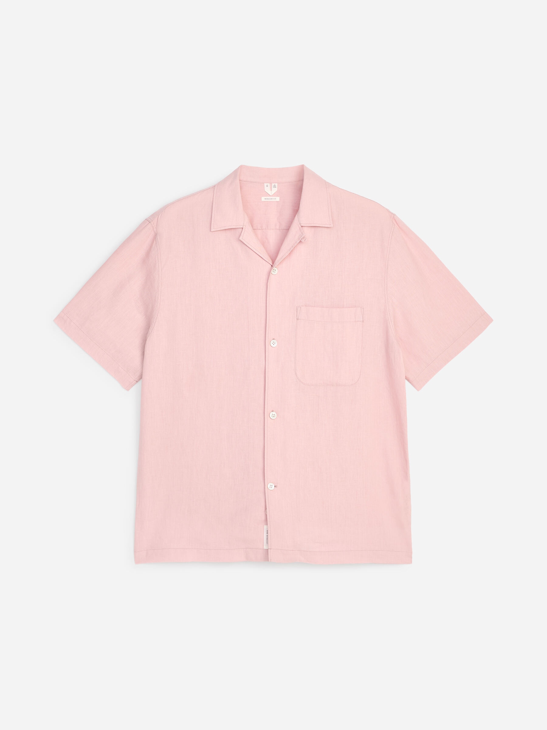 Relaxed Linen Resort Shirt - Light Pink - Relaxed fit - Men - StillMedia/DescriptiveStillLife - 1