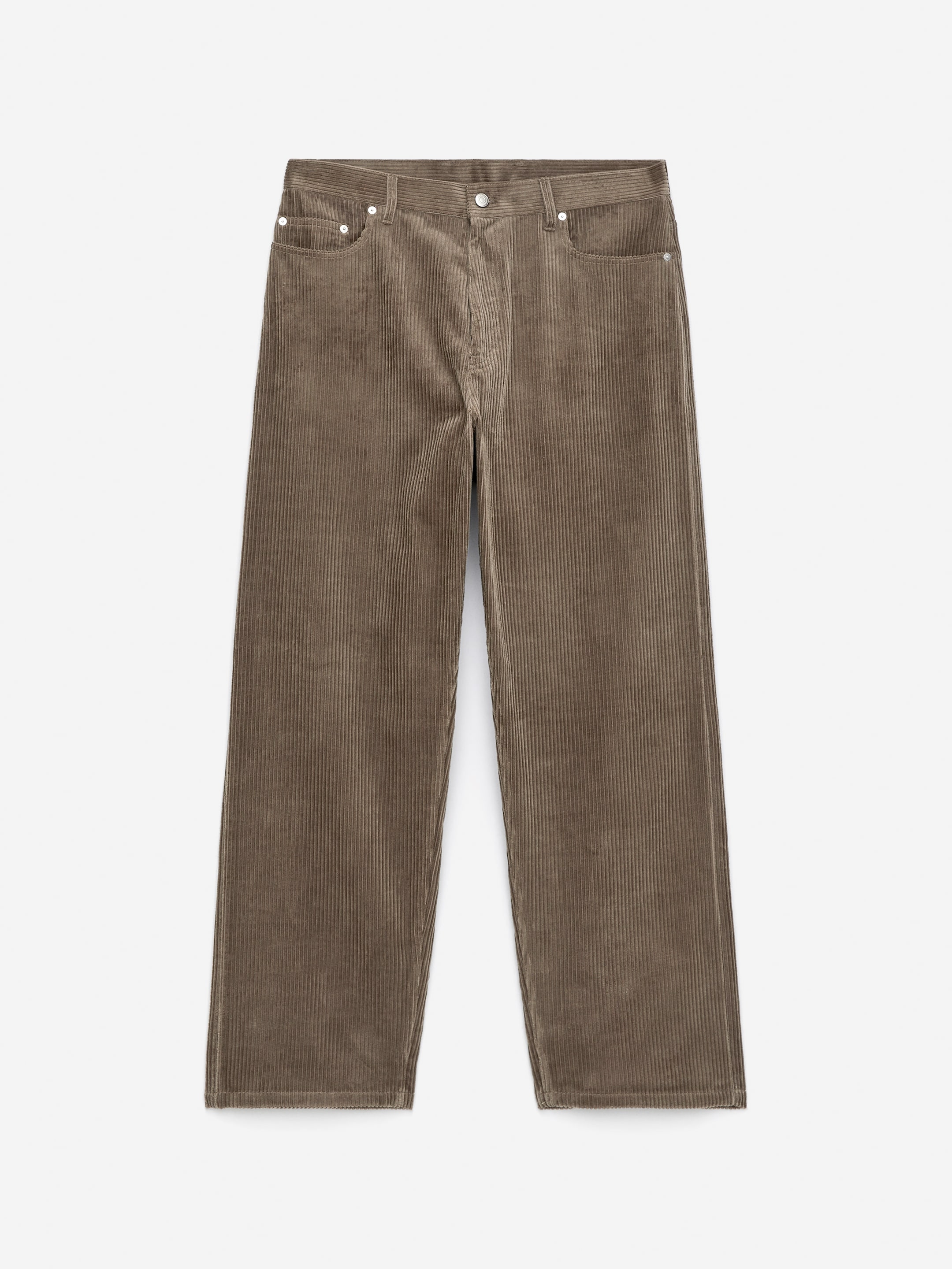 Grösseres Bild ansehen: Lockere Hose aus Cord - Dunkles Graubraun - HERREN | H&M CH 5