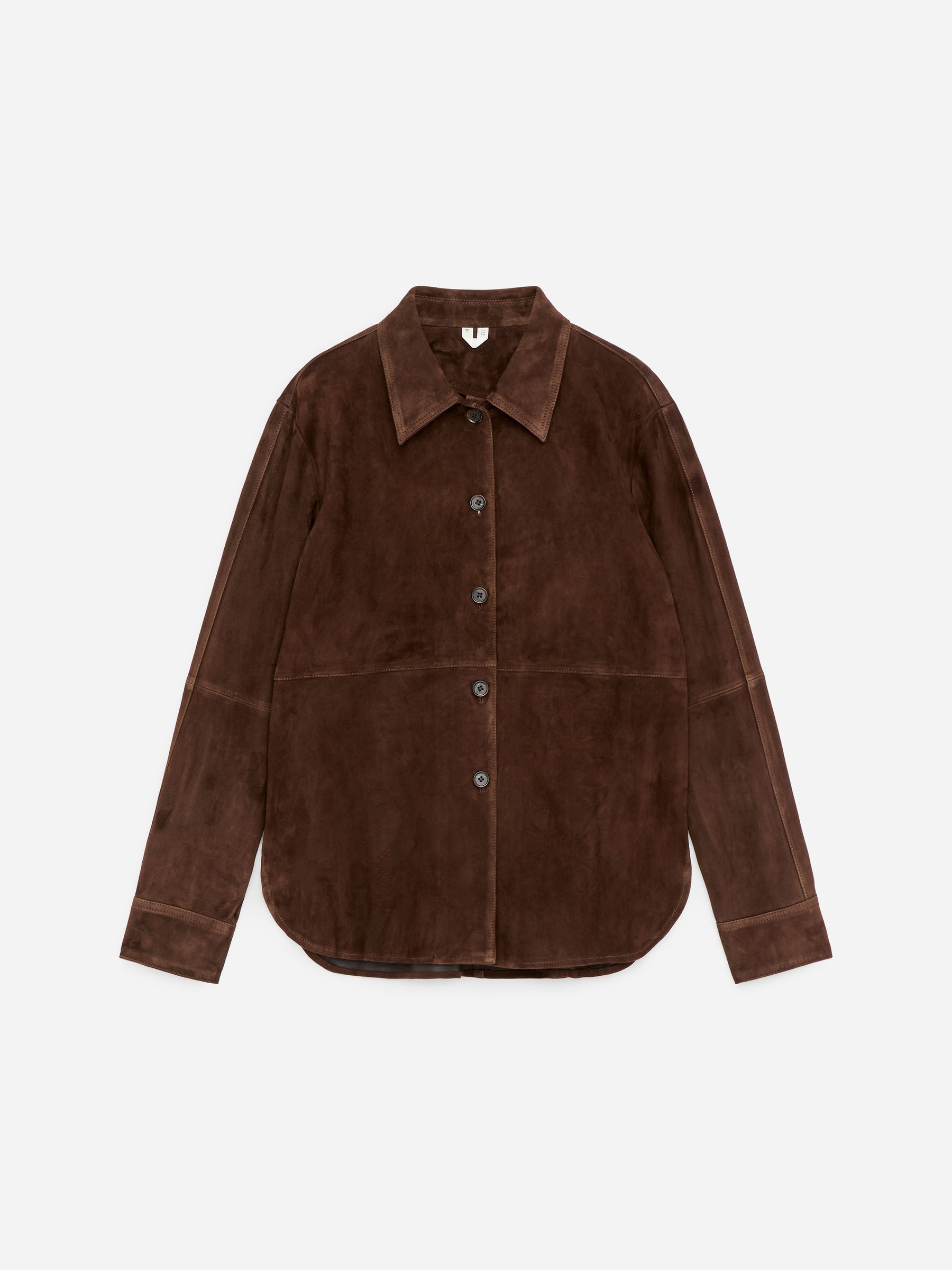 Suede Shirt - Brown - Regular fit - Women - StillMedia/DescriptiveStillLife - 1