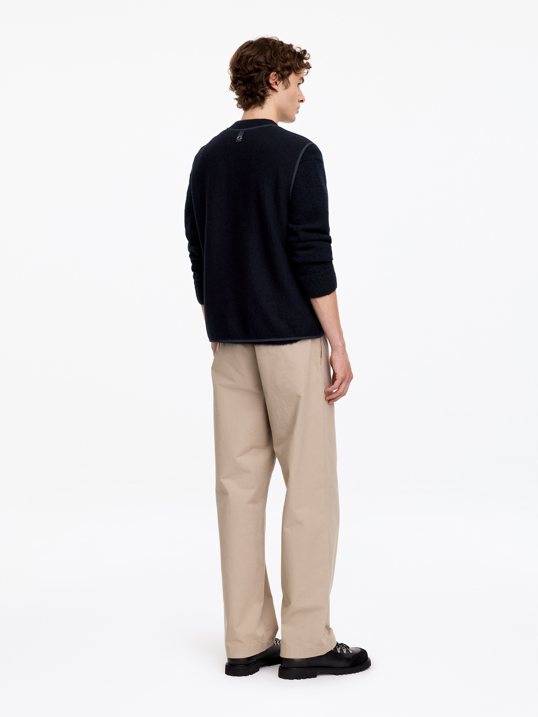 Gilet en laine 2-en 1 - Bleu foncé - Regular fit - men - StillMedia/Lookbook - 11