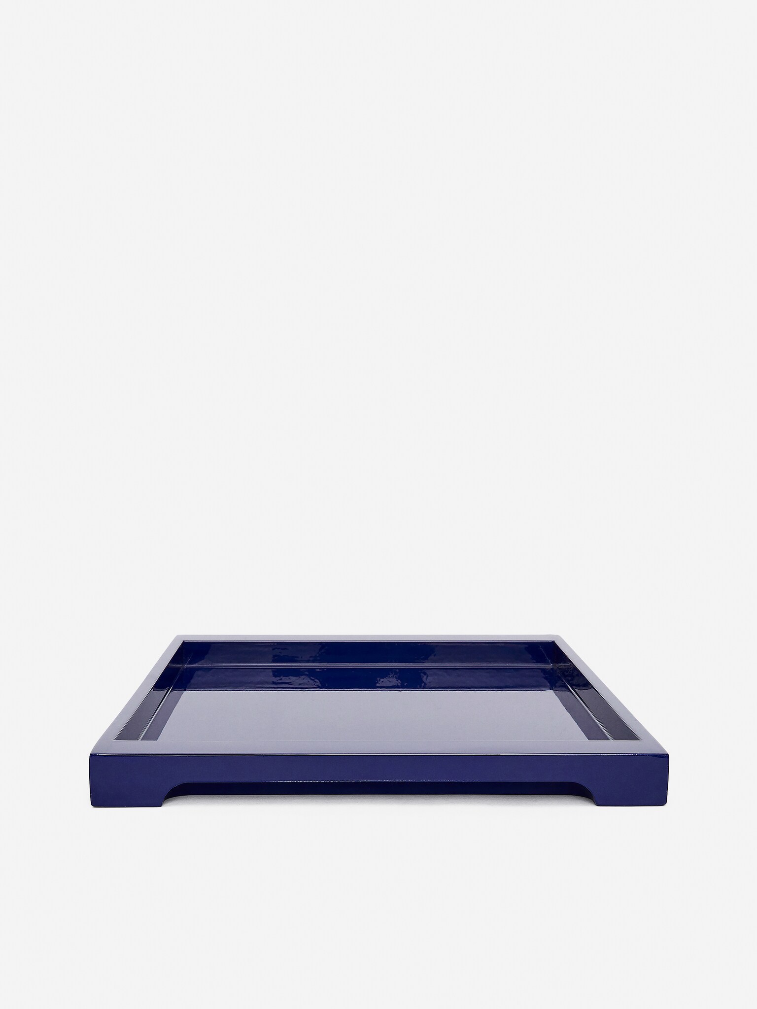 Vassoio laccato 47 x 31 cm - Blu/Rosso/Verde - 3