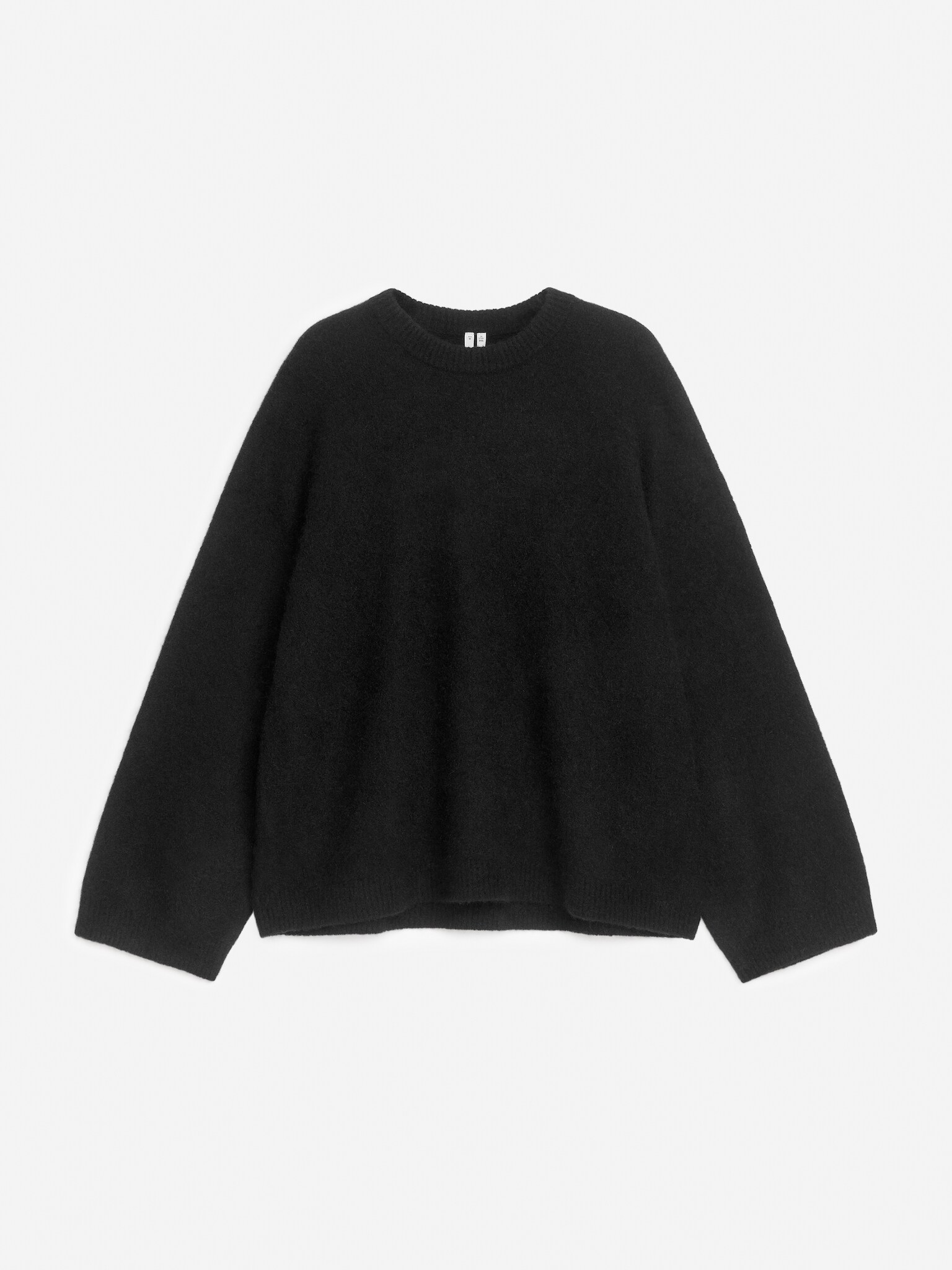 Pull en mélange de laine et d'alpaga - Noir/Bordeaux foncé/Rouge/Blanc cassé/Beige/Rouge-orangé - 2
