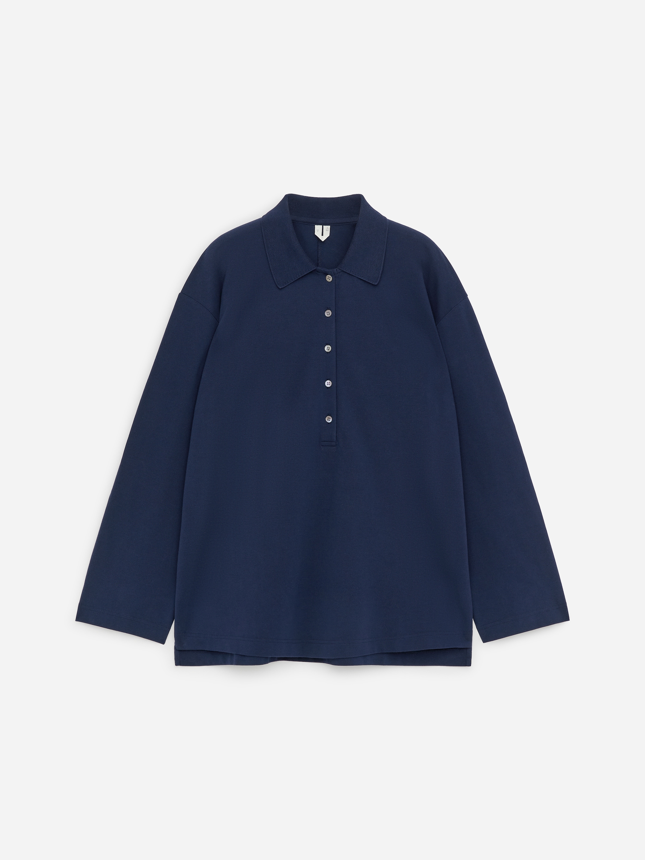 Pique Polo Shirt-#21273C-19011