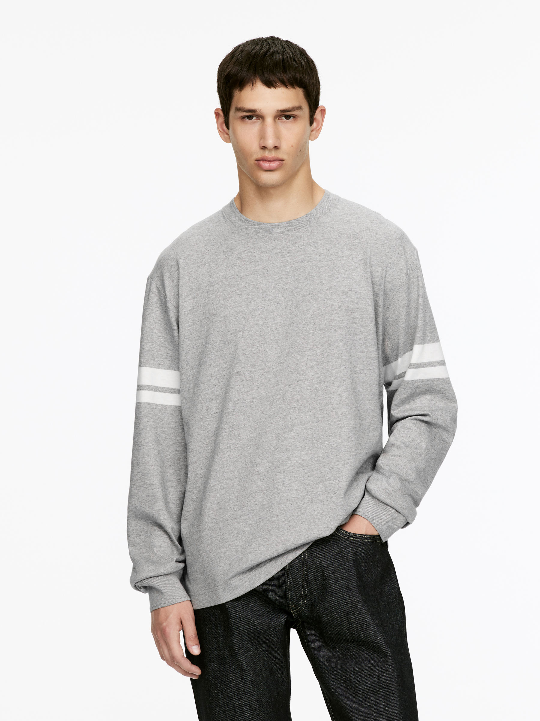 Long-Sleeve T-Shirt-#666B75-16290