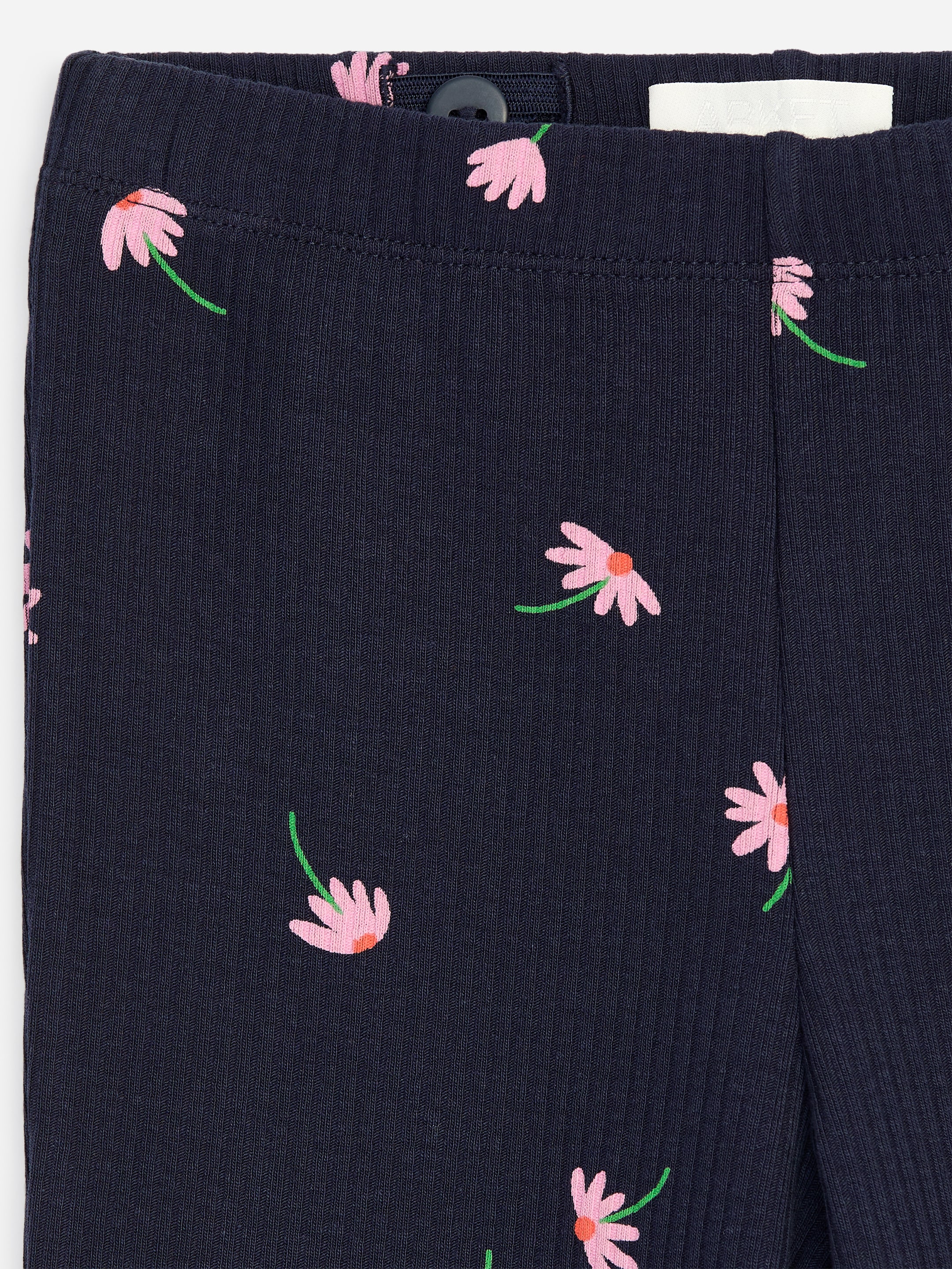 Leggings côtelés évasés - Bleu foncé/Fleurs - Regular fit - Enfant - StillMedia/DescriptiveDetail - 2