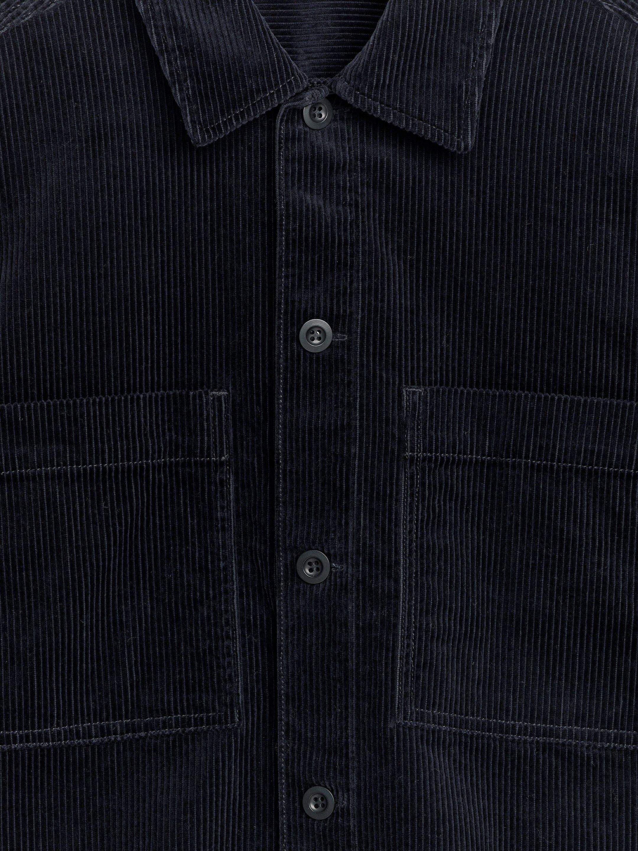 Zobrazit větší obrázek: Corduroy Overshirt - Tmavě modrá - MUŽI | H&M CZ 6
