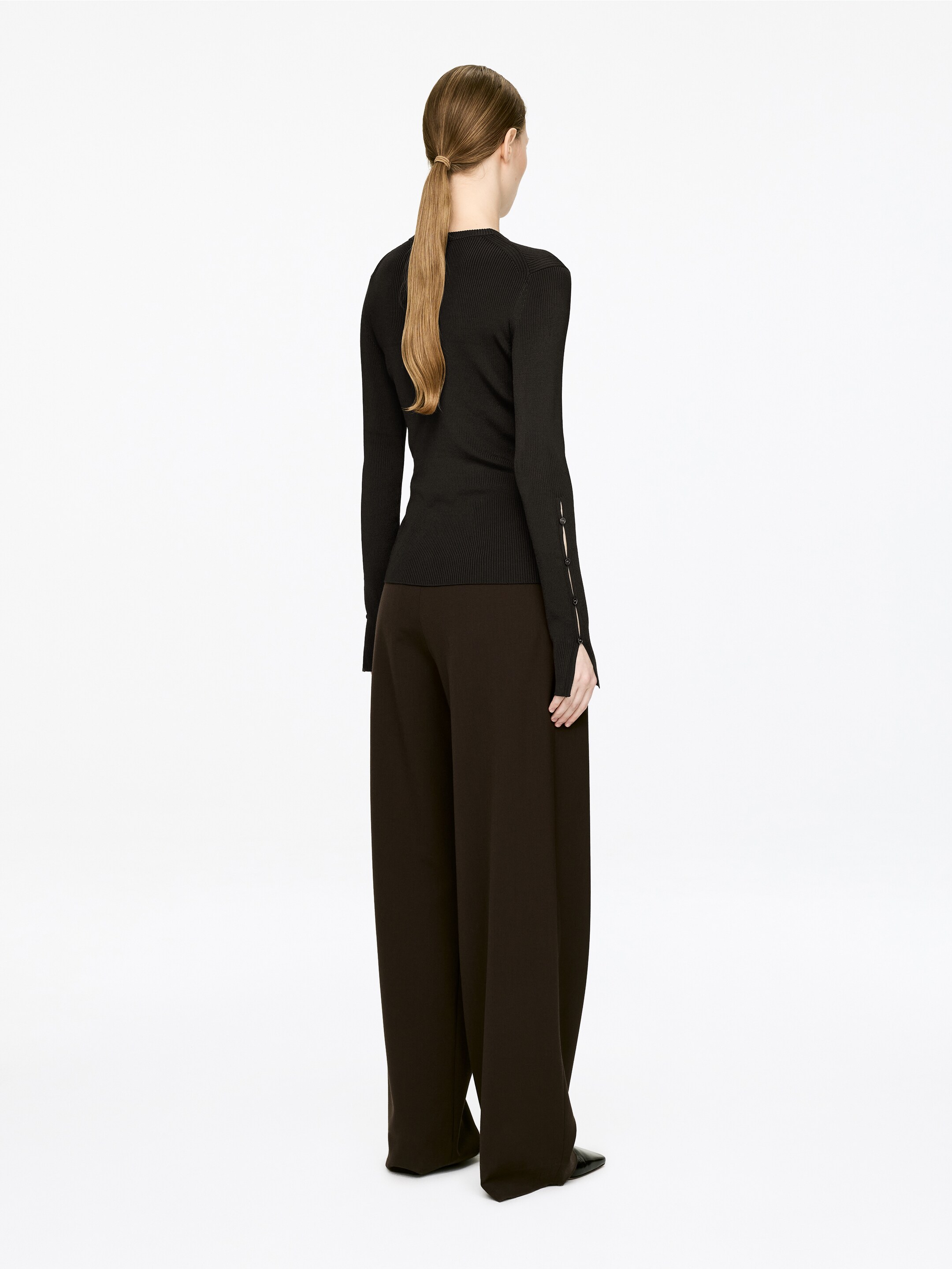 Größeres Bild ansehen: Geripptes Oberteil - Dunkelbraun - Ladies | H&M DE 2