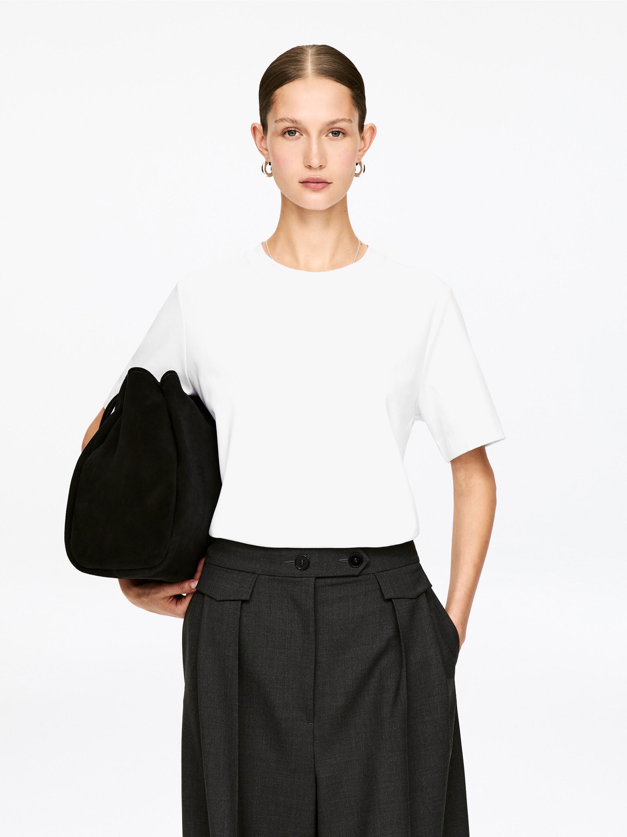 Преглед на по-голямо изображение: Тежка тениска PEARL - Бяло - ЖЕНИ | H&M BG 1