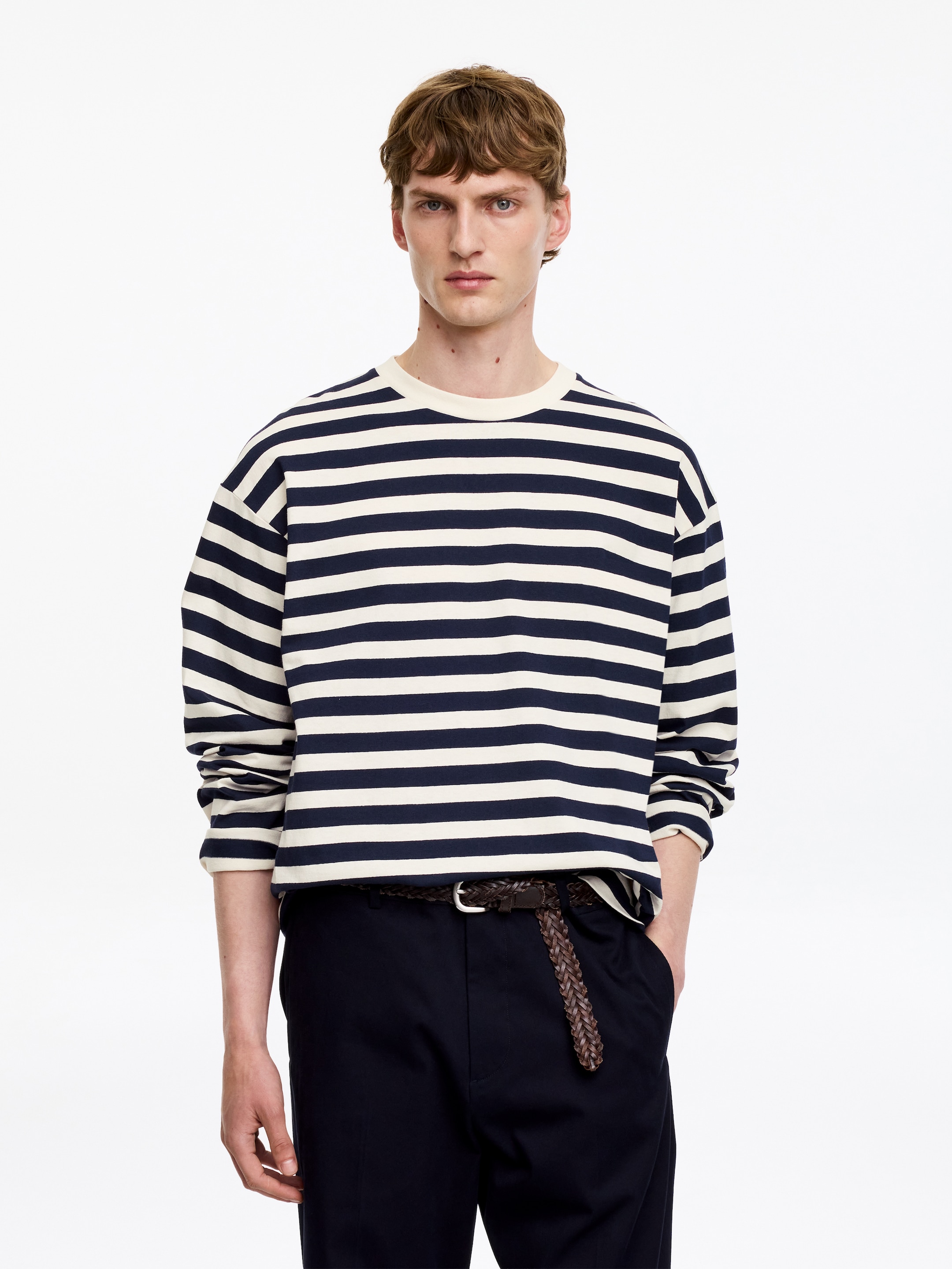 Långärmad oversize t-shirt-#272836-19698