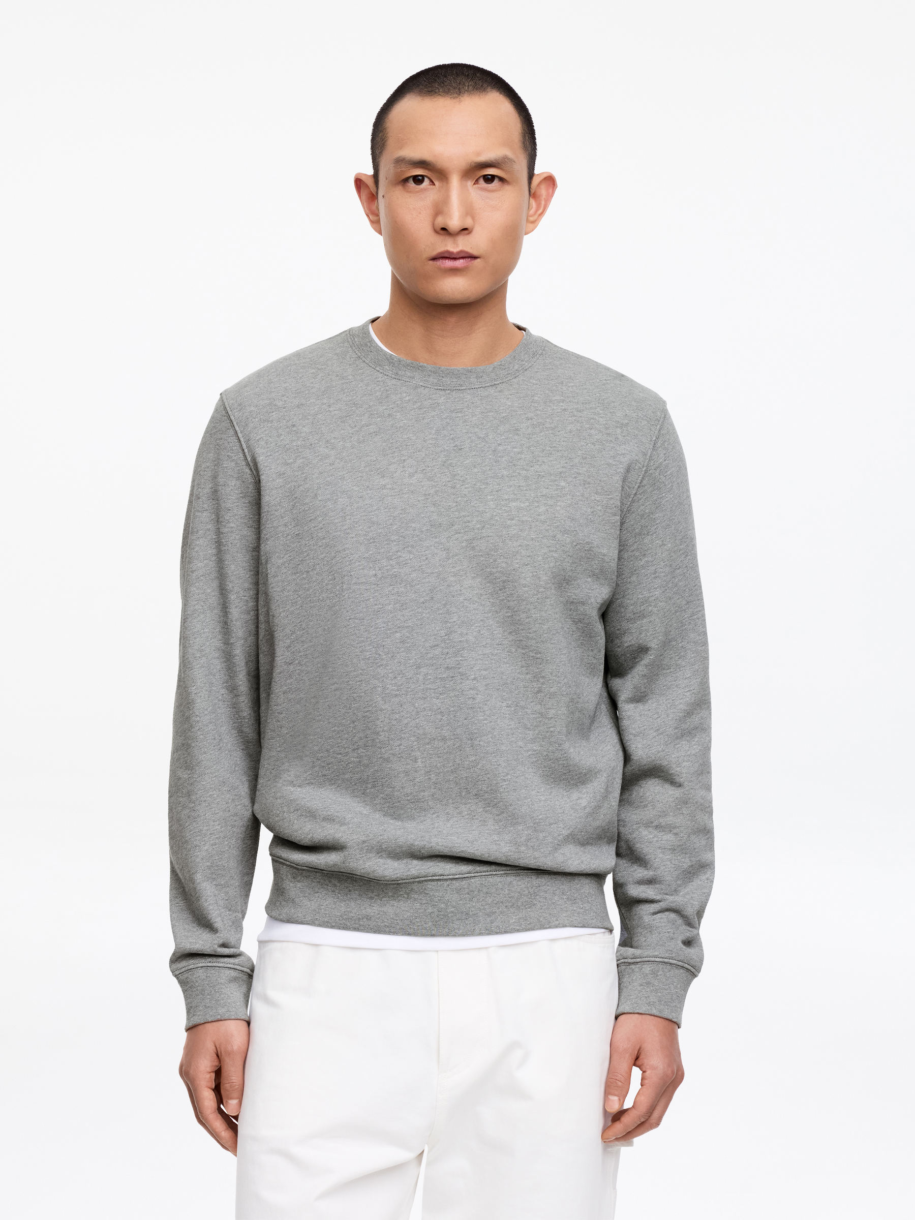 Mid-Weight Sweatshirt - Grey - Regular fit - Men - StillMedia/Lookbook - 11