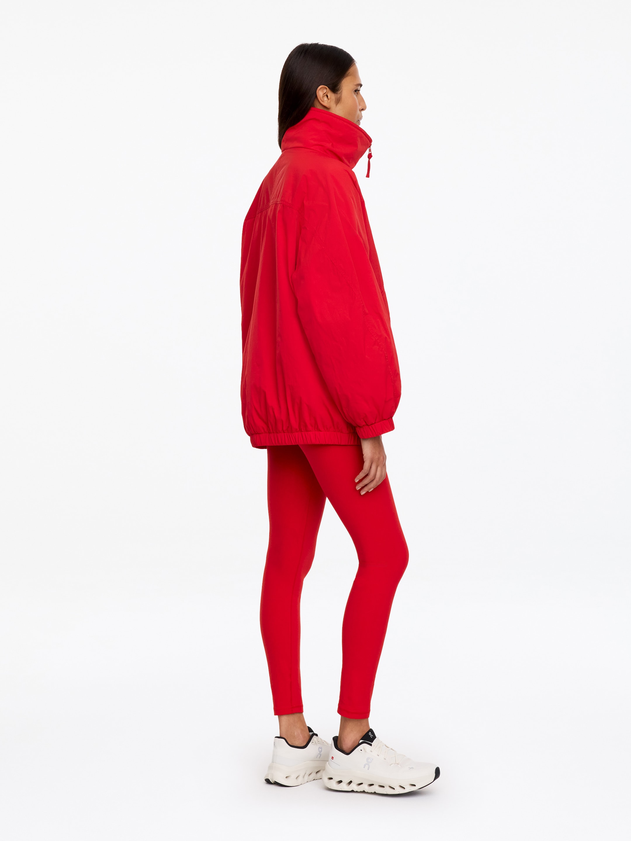 Wattierte Windjacke aus Nylon - Rot - Relaxed Fit - women - StillMedia/Lookbook - 3