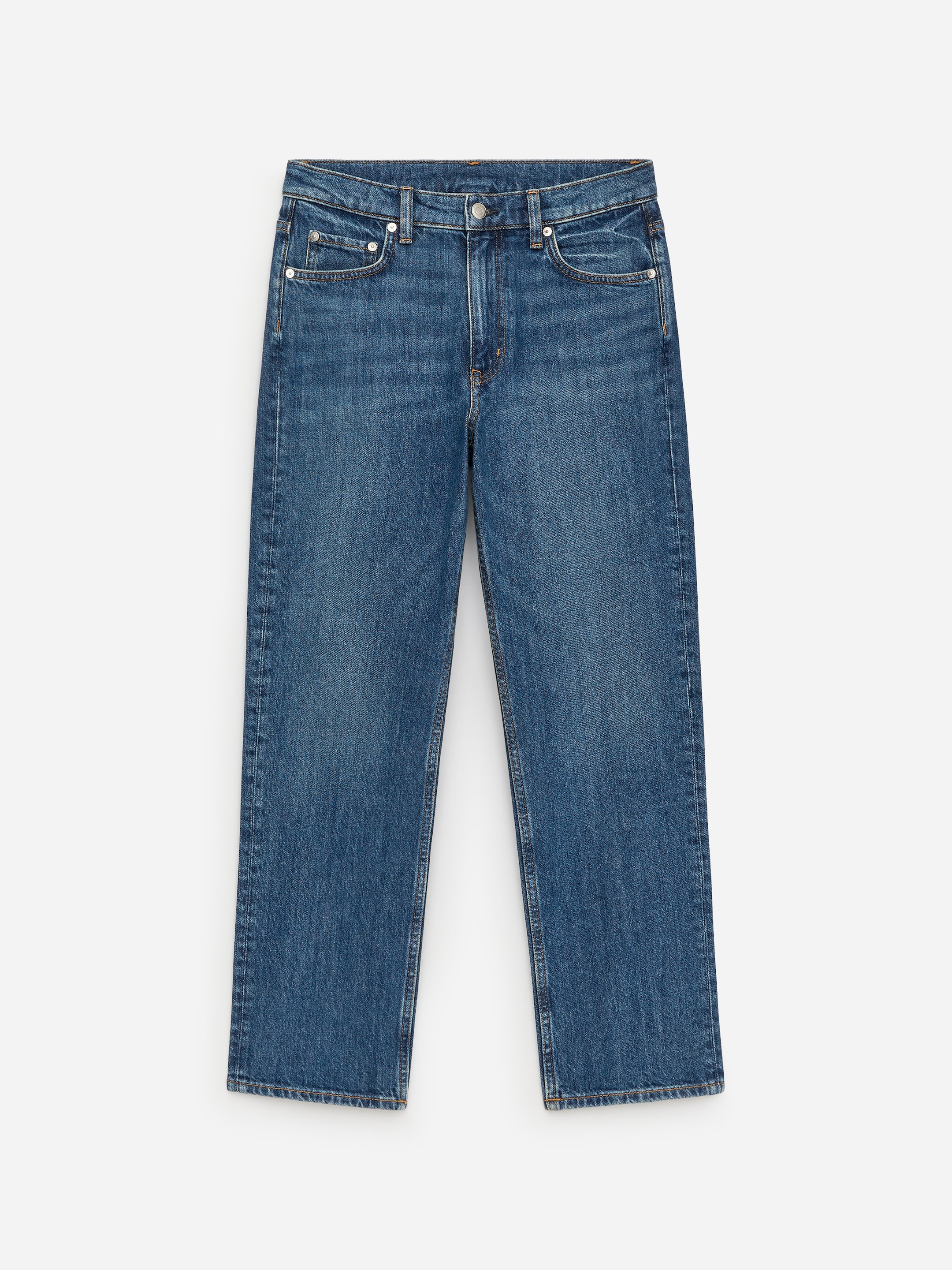 JADE CROPPED slim jeans-Blå-18067