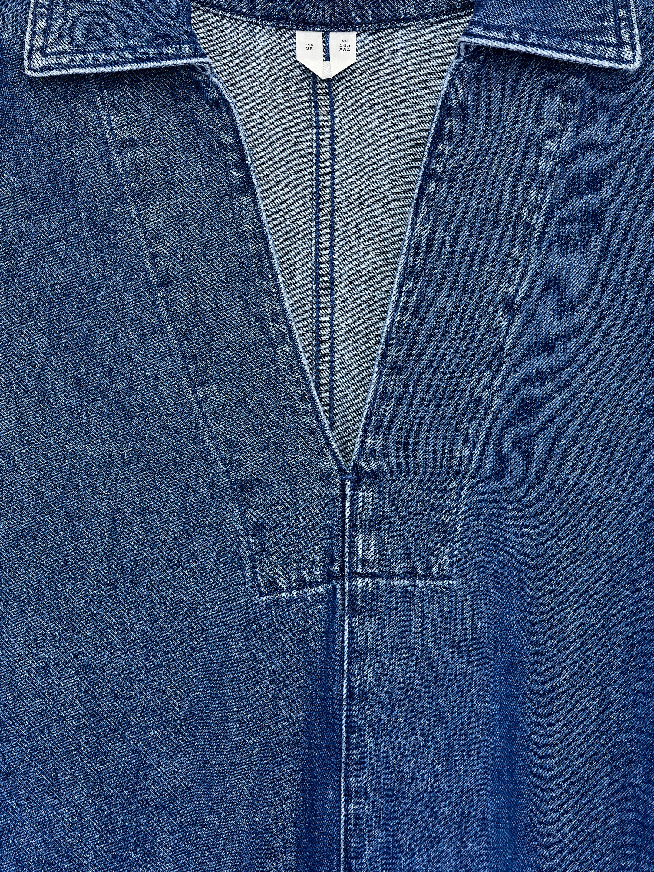 Denim Tunic - Blue - Loose fit - Women - StillMedia/DescriptiveDetail - 2