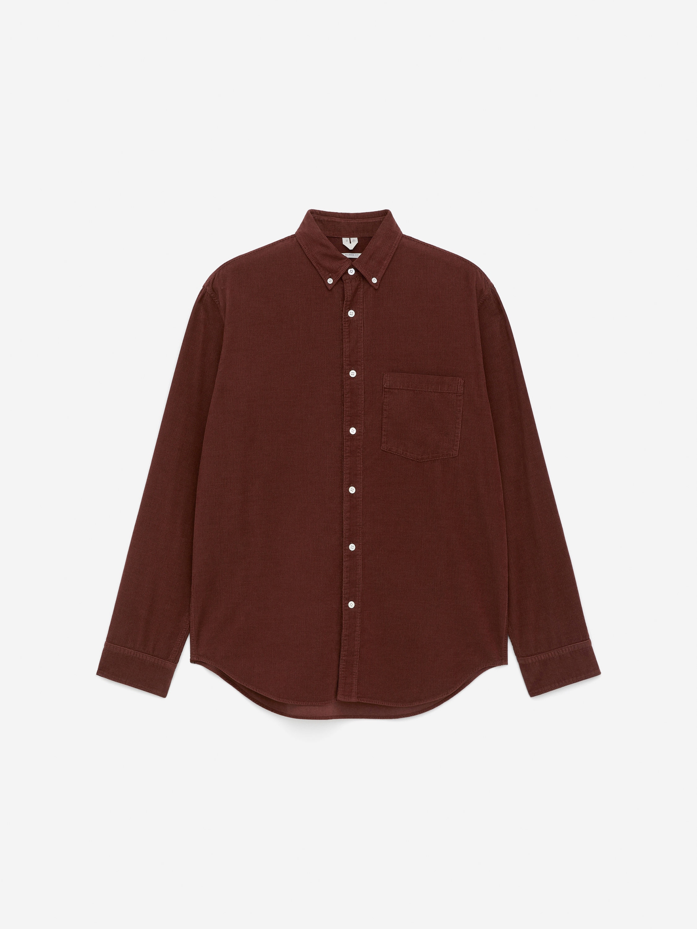Relaxed Corduroy Shirt - Reddish Brown - Relaxed fit - Men - StillMedia/DescriptiveStillLife - 2