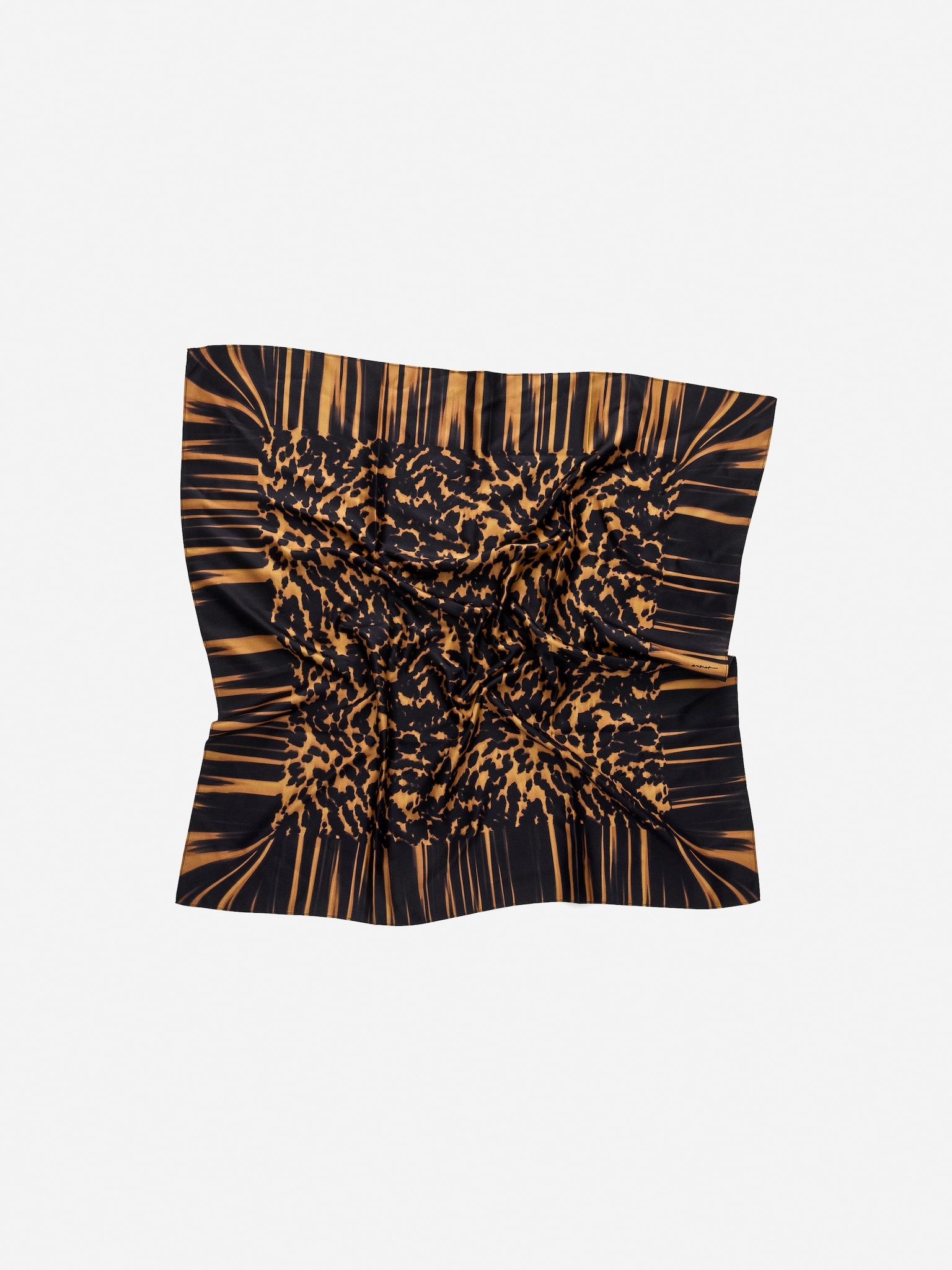 Silk Scarf - Orange/Brown - 5