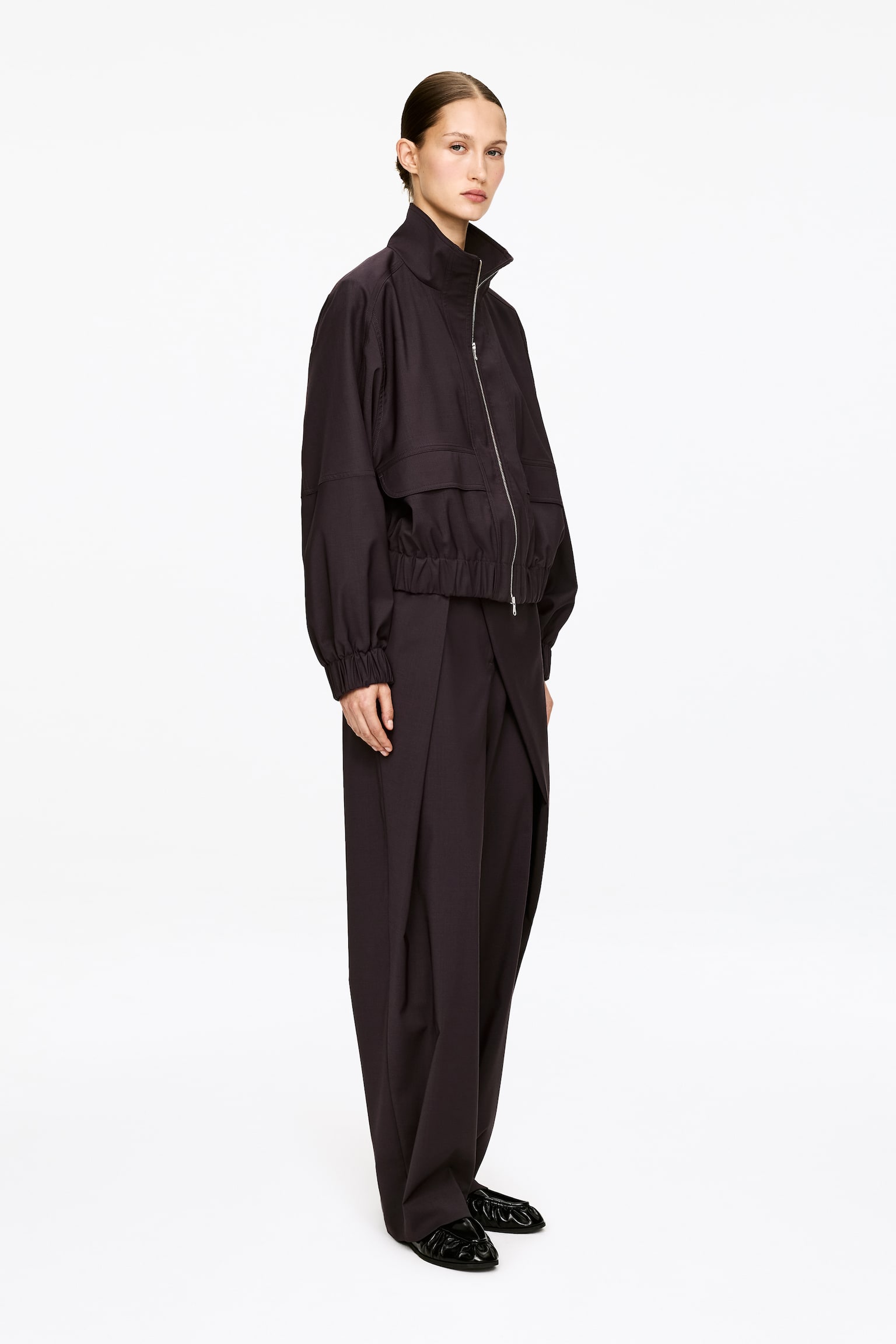 Reißverschlussjacke - Dunkelbraun - 5