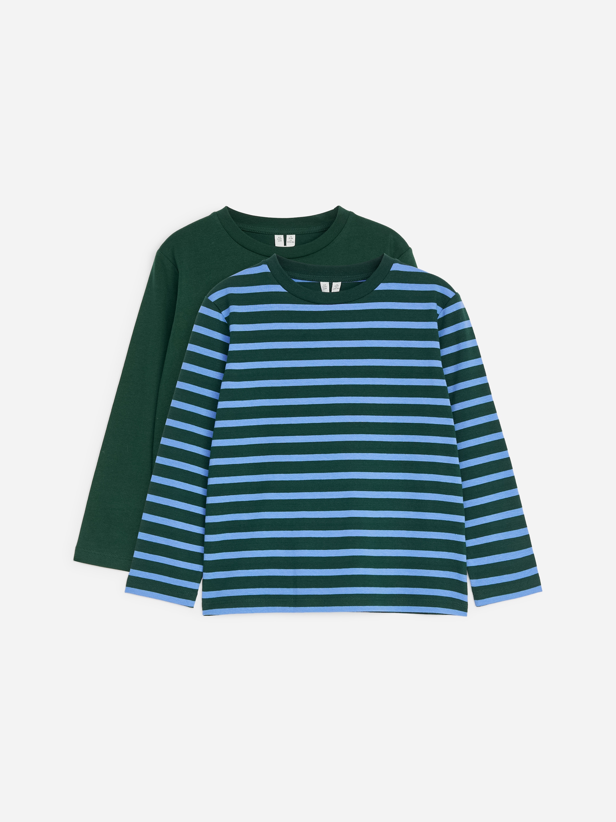Long-Sleeved T-Shirt Set of 2-Green-19845