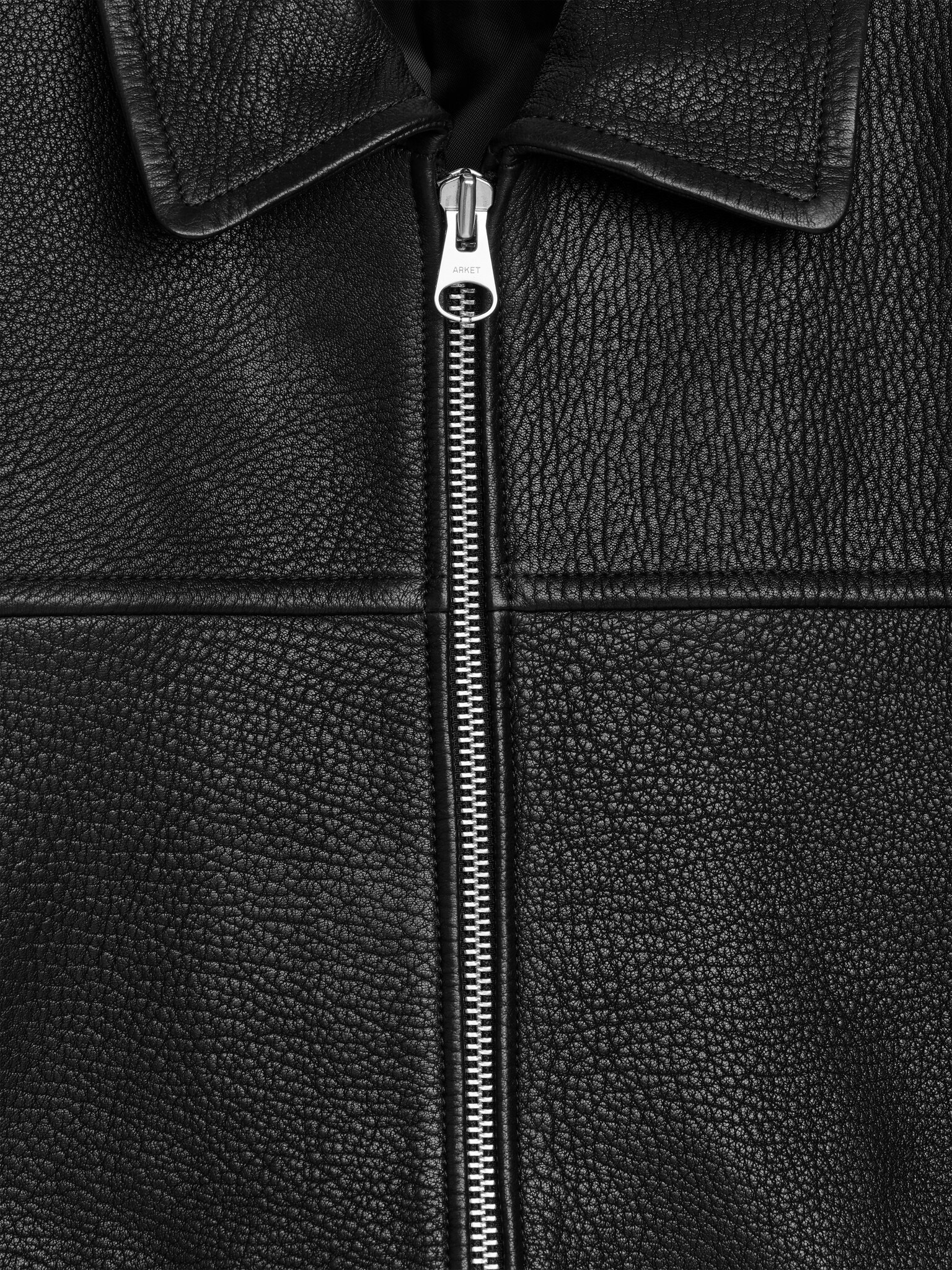 Veste en cuir - Noir - 9