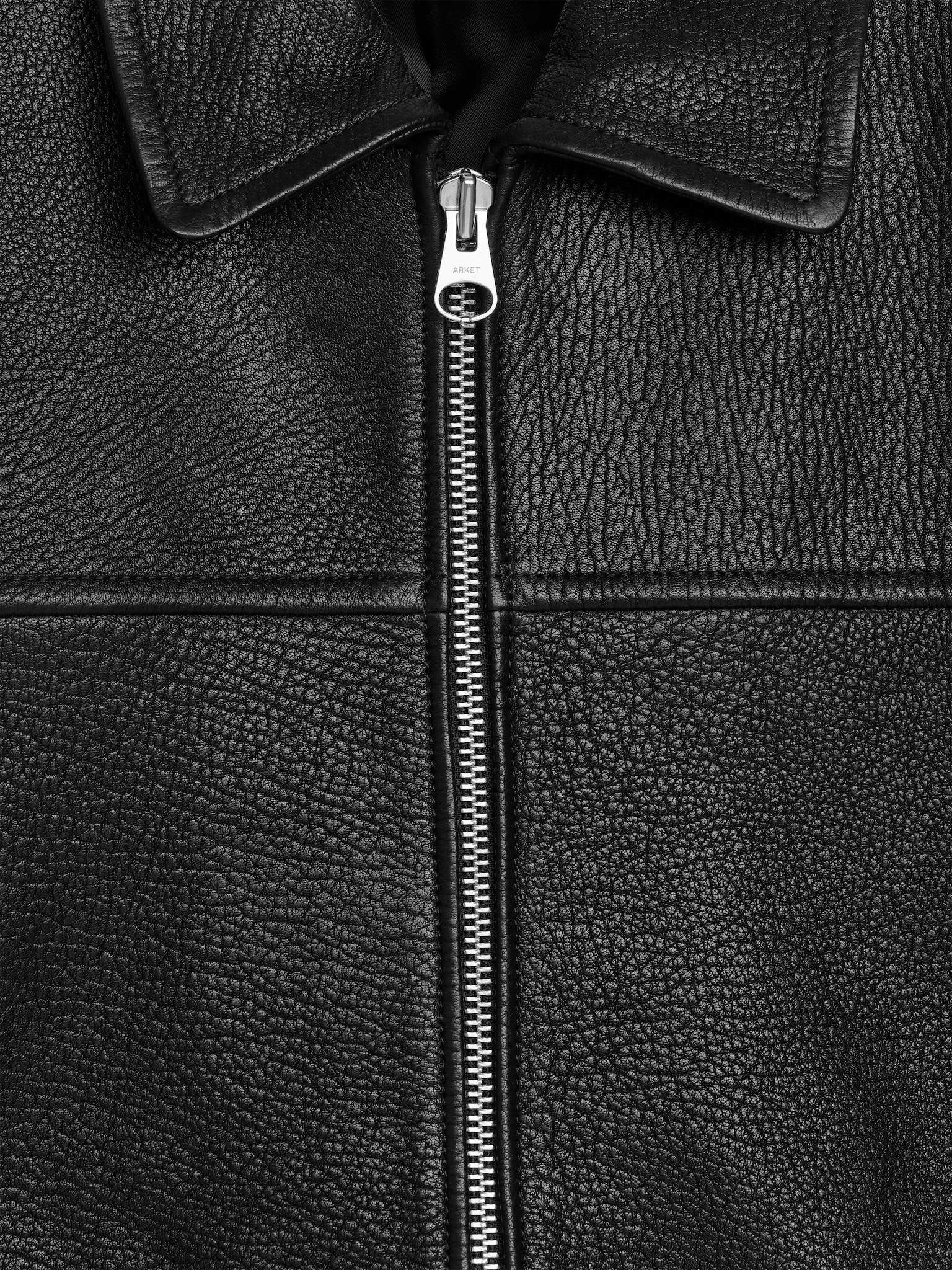 Veste en cuir - Noir - 9