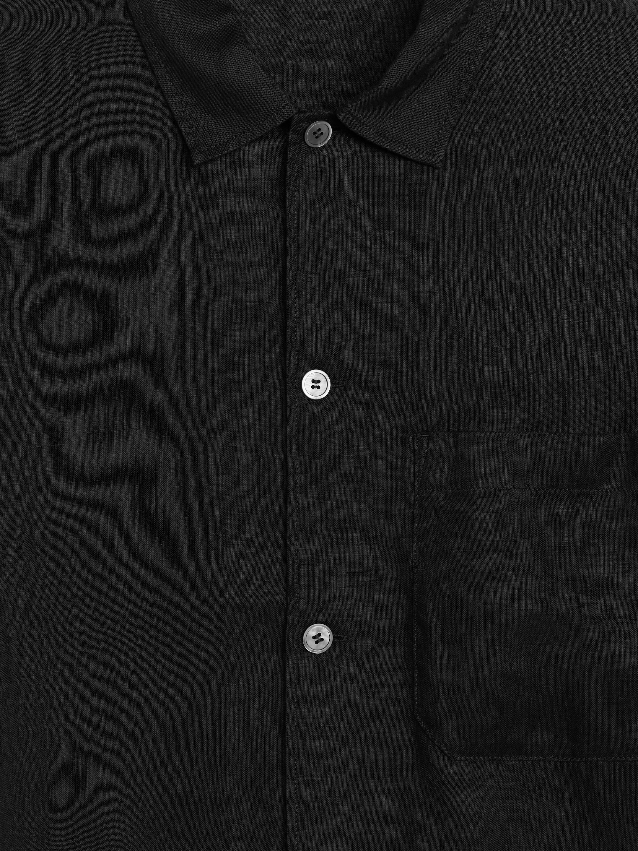 Zobacz większy obraz: Linen Shirt - Czarny - ON | H&M PL 3