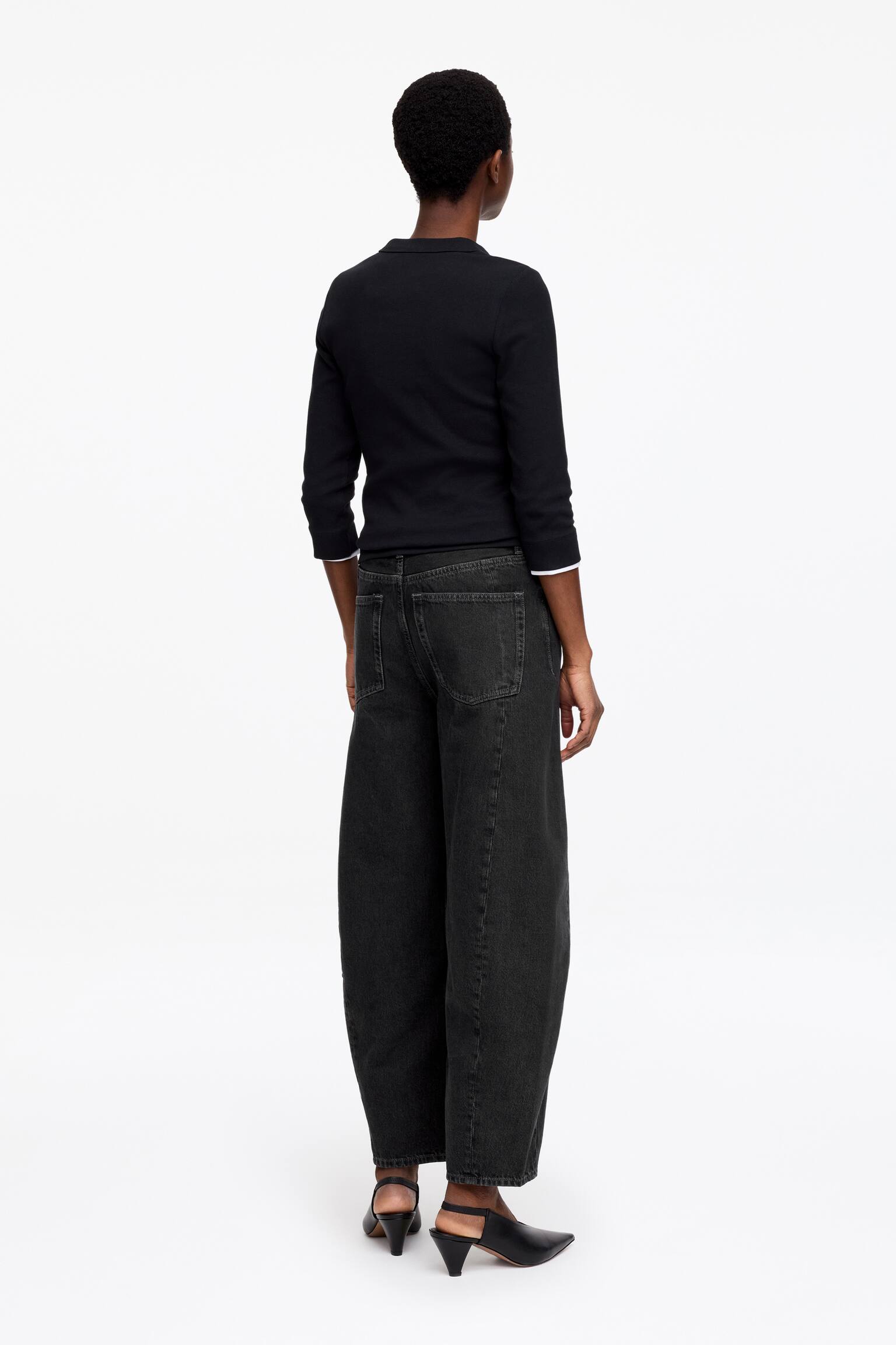 BLOOM jeans med tøndeformede ben - Sort/Blå/Pink/Råhvid/Mellemblå/Hvid/Sort - 4