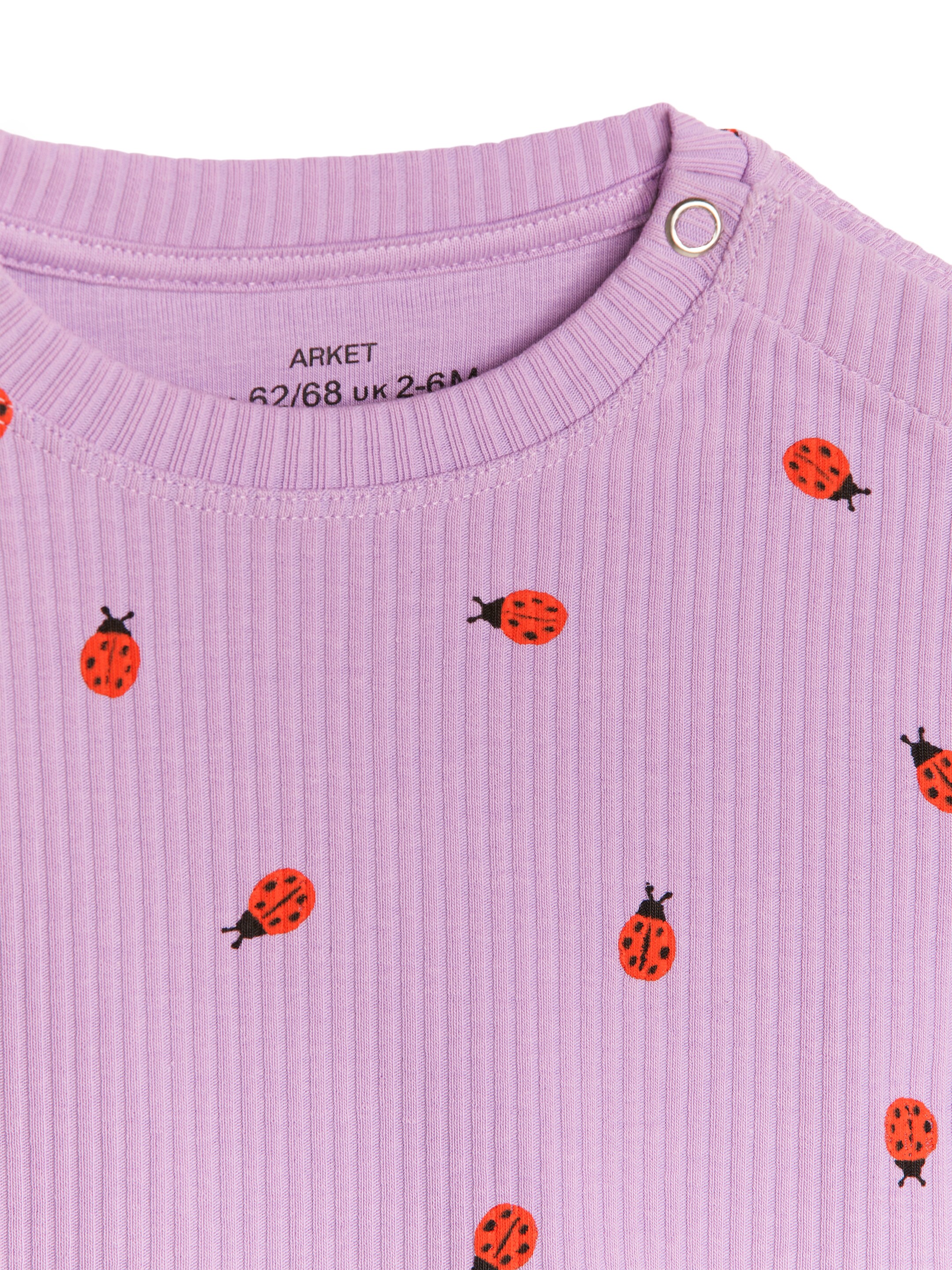 Zobacz większy obraz: Ribbed T-Shirt - Liliowy - Dziecko | H&M PL 2