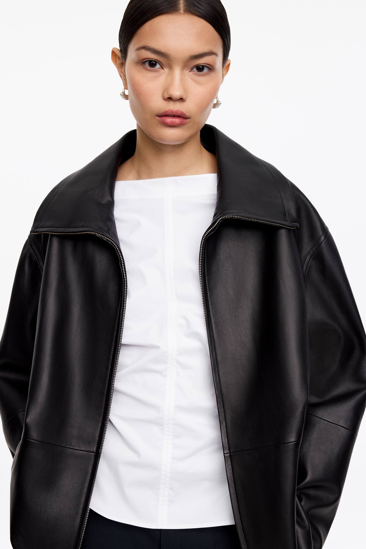 Top med bådudskæring - Hvid - 3