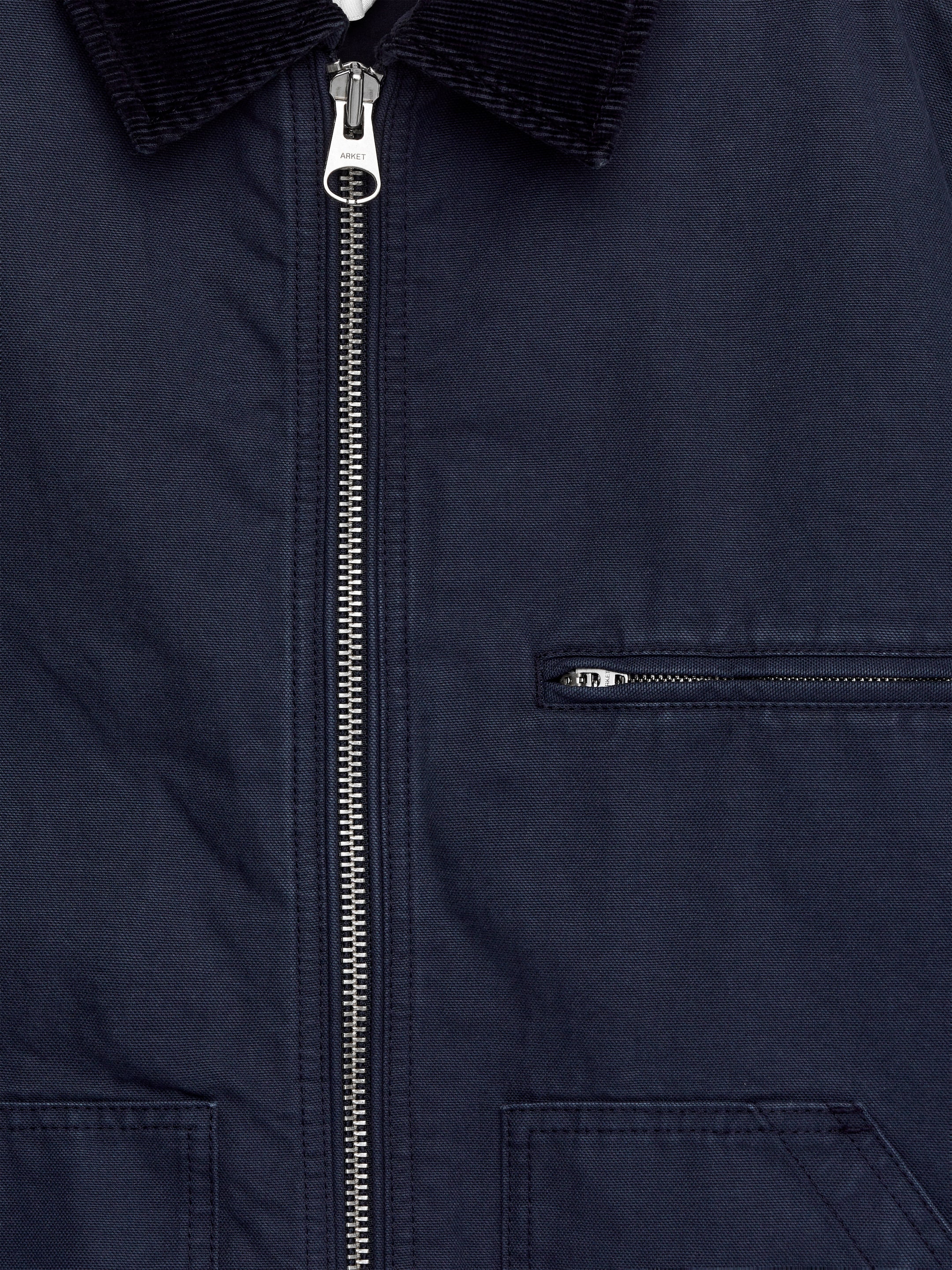 Cotton Canvas Jacket - Dark Blue - Regular fit - Men - StillMedia/DescriptiveDetail - 2