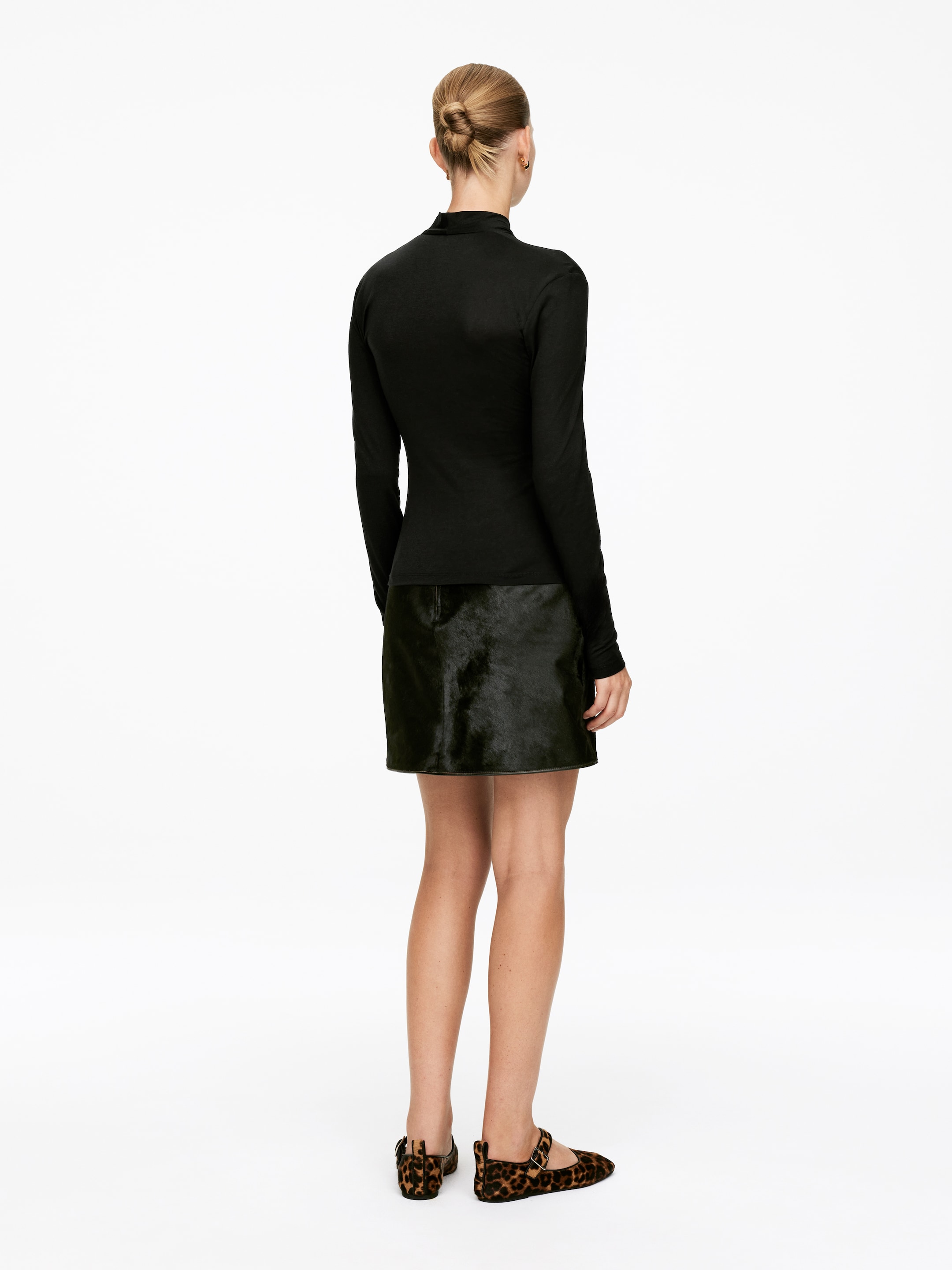 Grotere afbeelding bekijken: Wikkeltop van lyocell-katoen - Zwart - DAMES | H&M BE 3