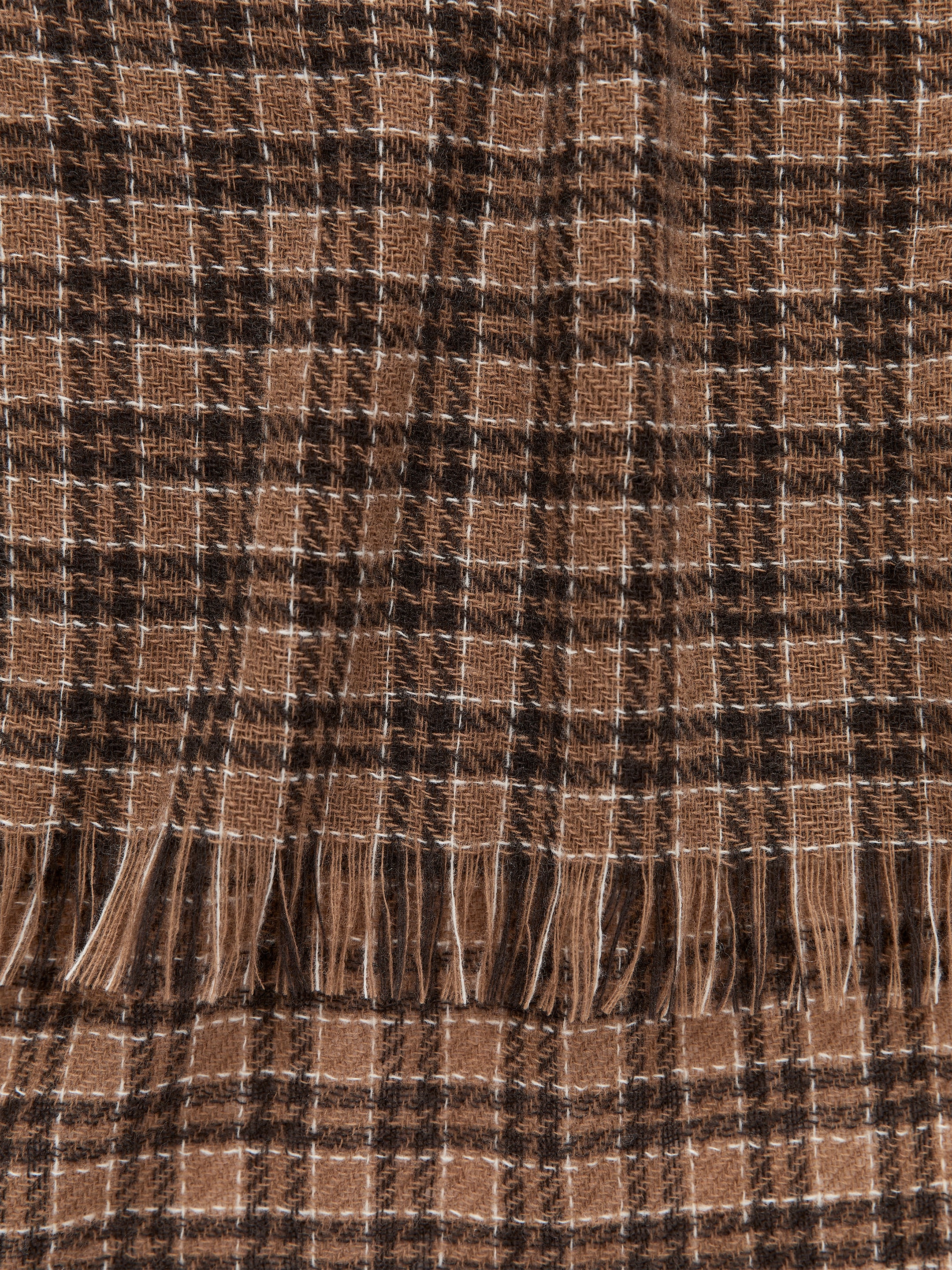 View larger image: Light Wool Scarf - Beige/Multi-Colour - Ladies | H&M GB 4