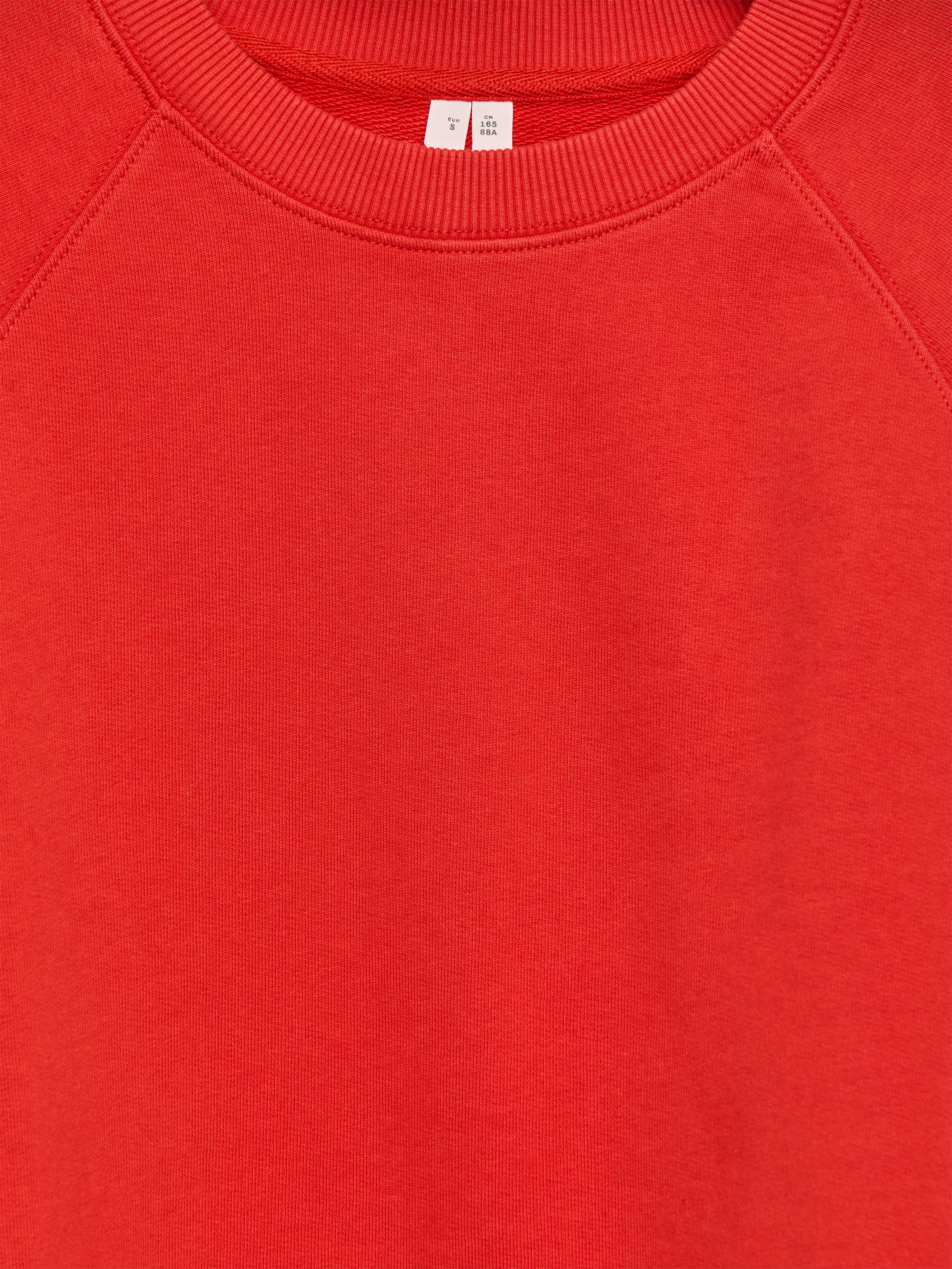 Terry Sweatshirt - Red - Regular fit - Women - StillMedia/DescriptiveDetail - 2