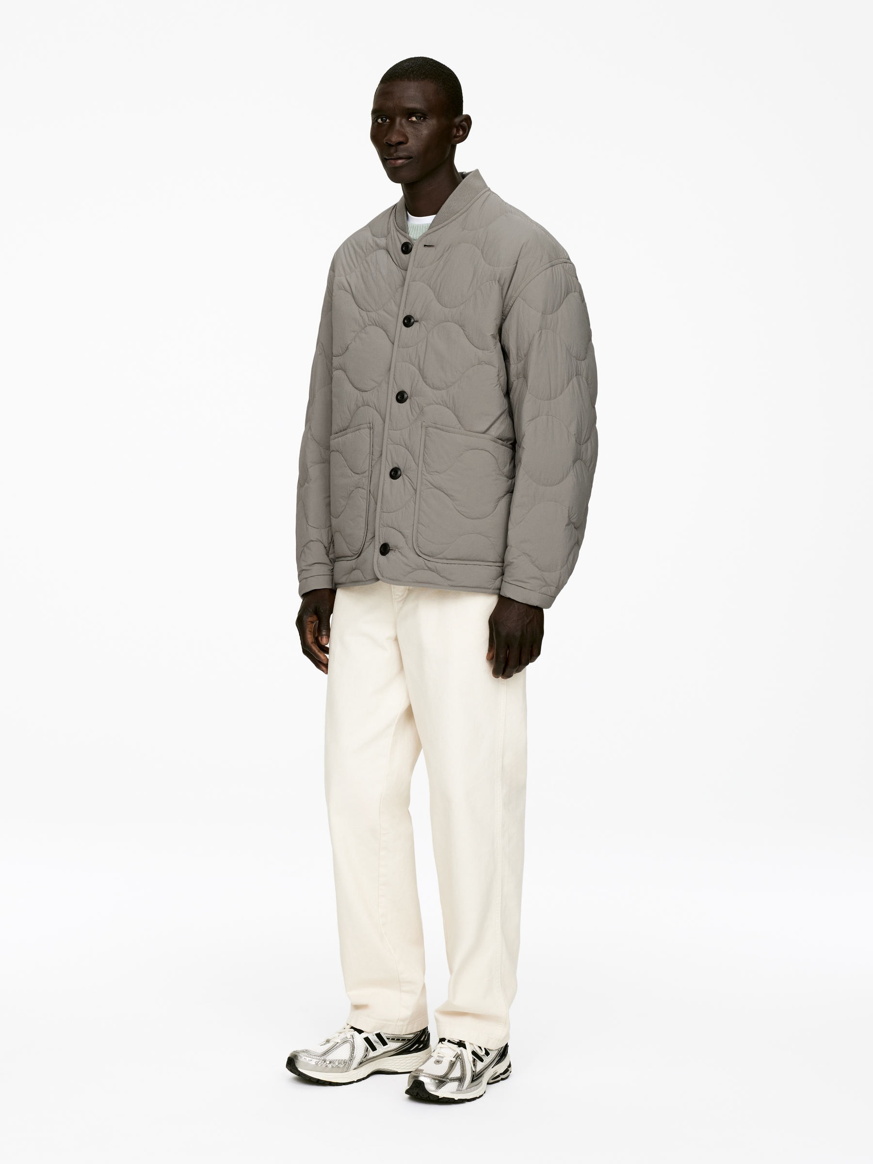 Upcycled Down Liner Jacket - Grey - Regular fit - Men - StillMedia/Lookbook - 5