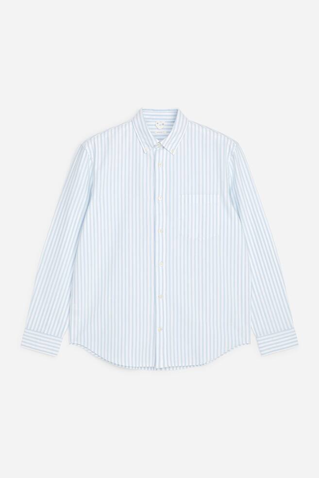 Camisa Oxford regular - Azul claro/blanco/Rosa/blanco/Azul/rayas/Gris claro/Crema/Melocotón/Salvia - 1