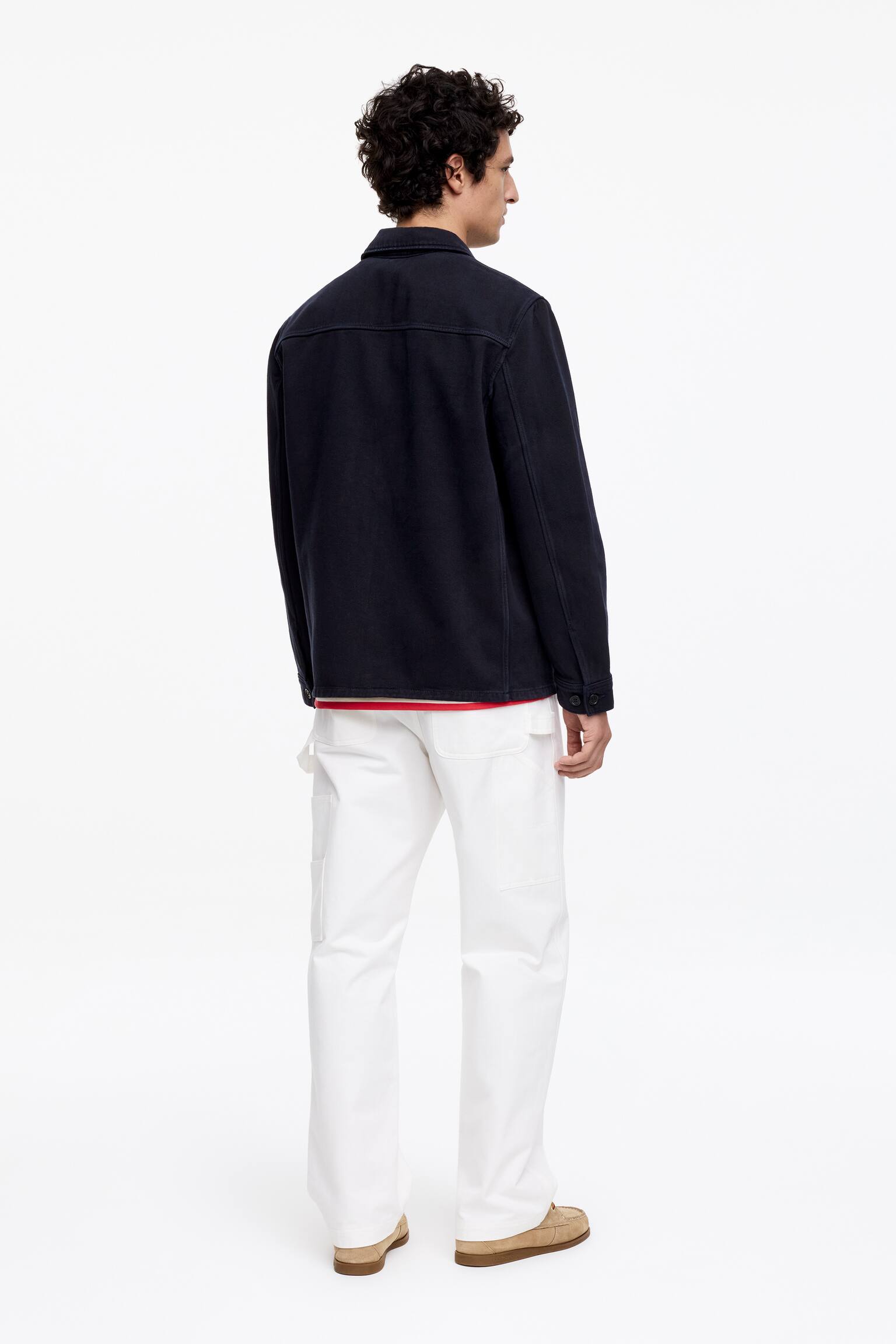 Surchemise en twill surteint - Bleu foncé/Vert/Marron foncé - 5