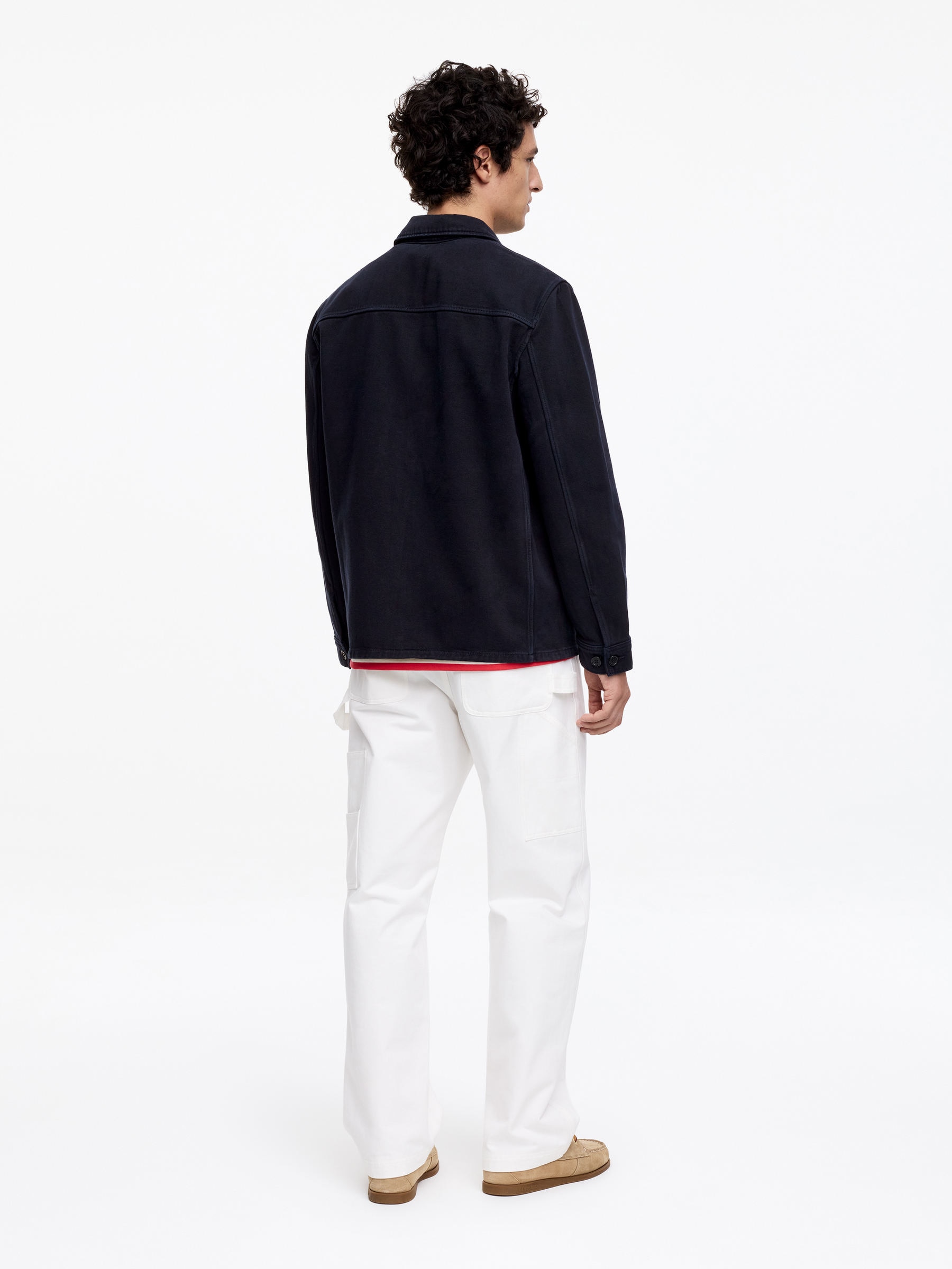 Surchemise en twill surteint - Bleu foncé - Regular fit - Homme - StillMedia/Lookbook - 39