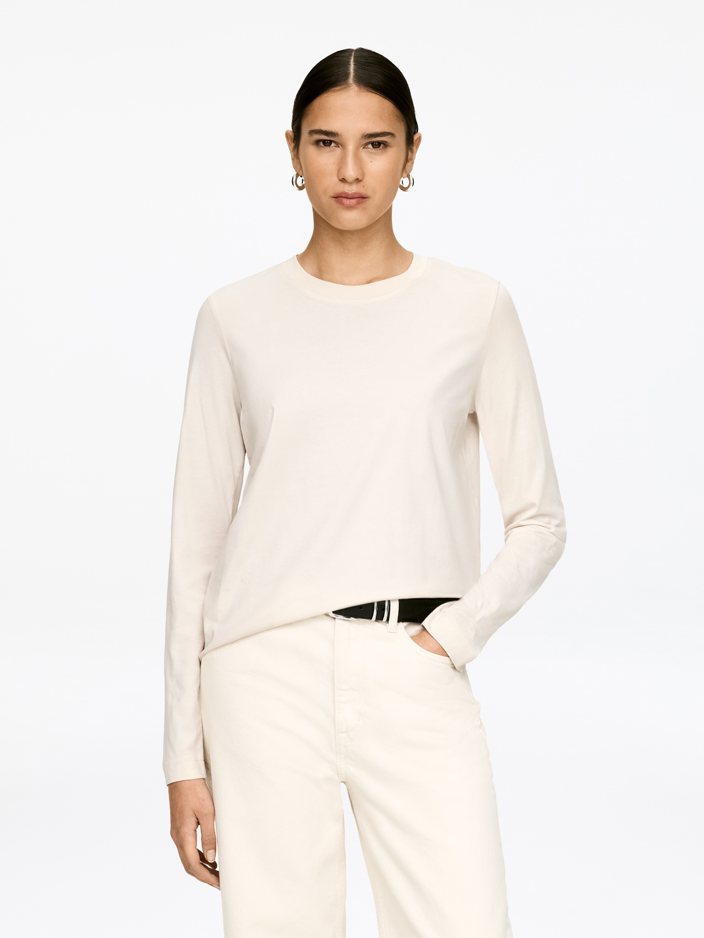 Camiseta de manga larga exclusiva IRIS - Blanco roto/Blanco/Azul brillante/blanco/Marrón/Negro/Gris/Blanco roto/Negro/Rosa