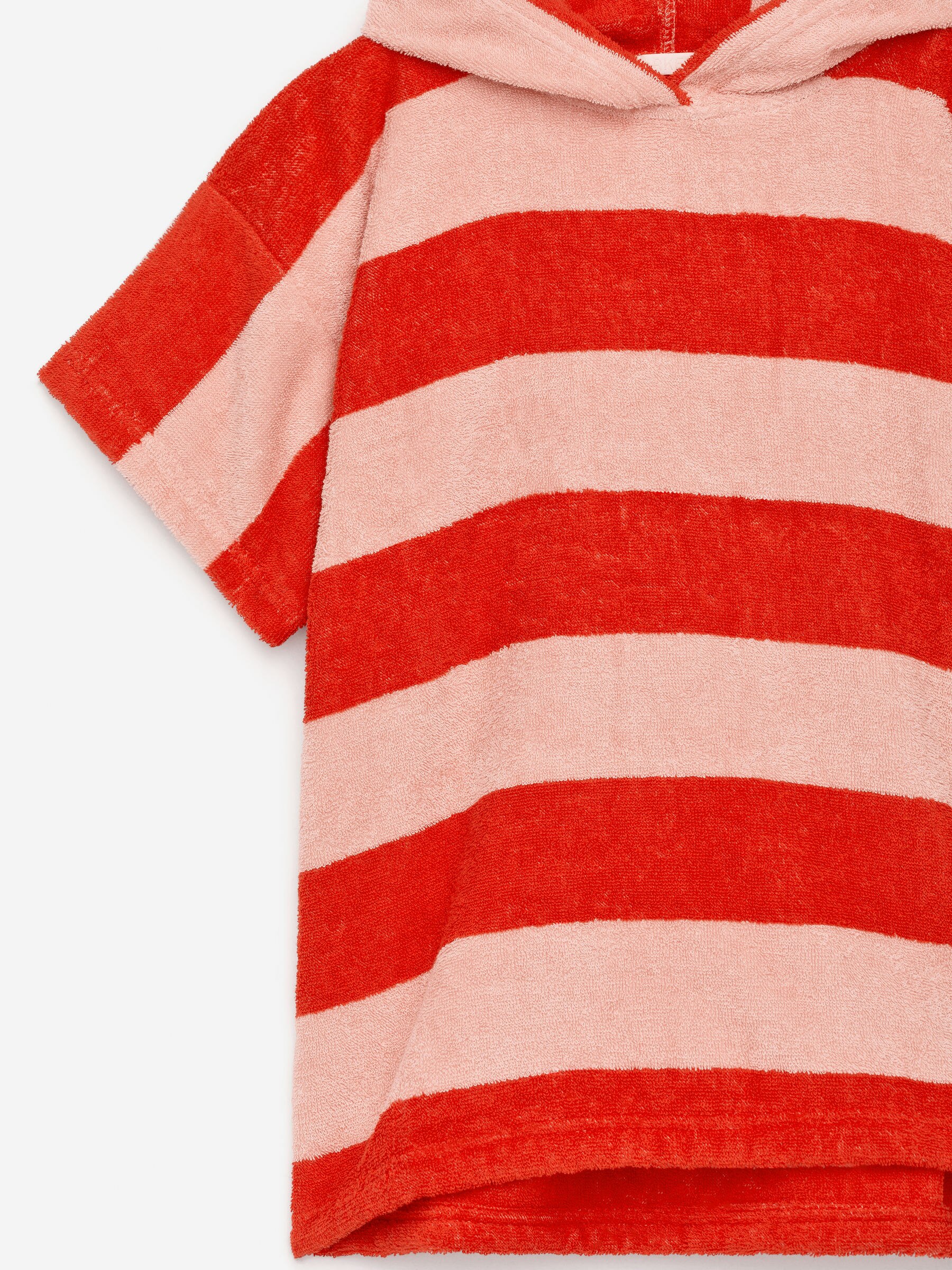 T-shirt i frotté med huva - Rosa/röd - Oversized - Children - StillMedia/DescriptiveDetail - 3