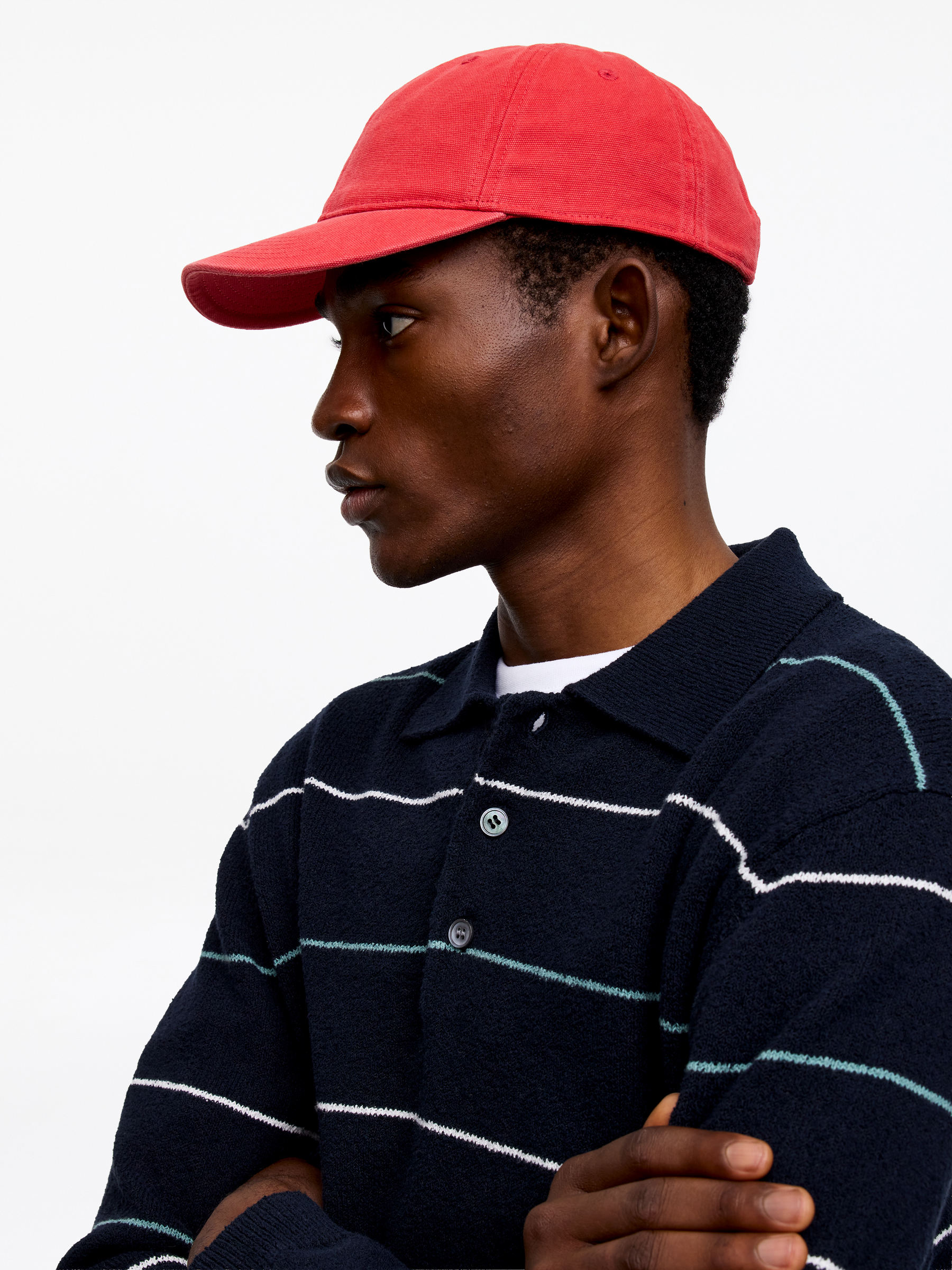 Washed Cotton Canvas Cap - Red - Men - StillMedia/Lookbook - 3