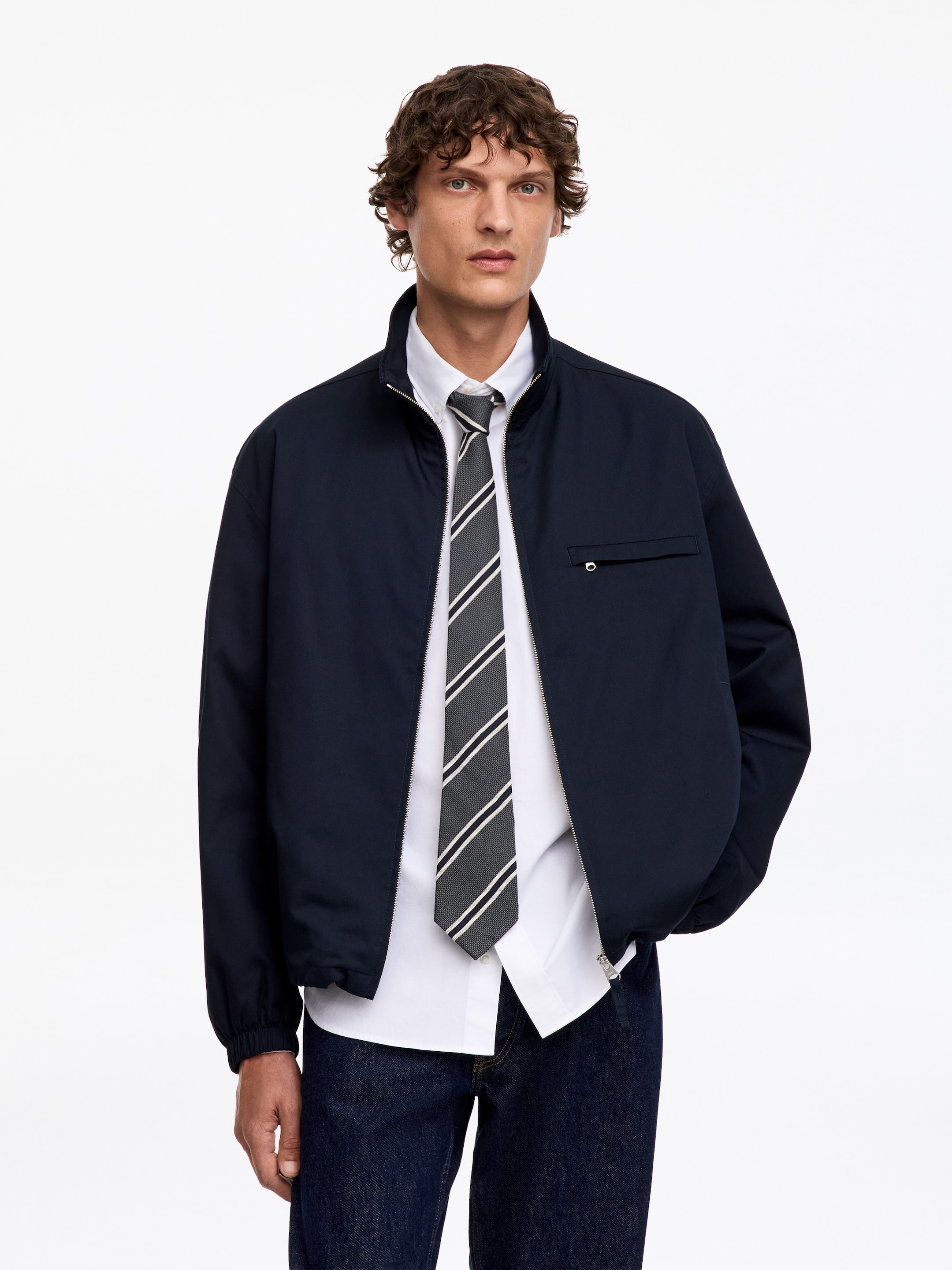 Slips i siden - Grå/randig - Men - StillMedia/Lookbook - 3