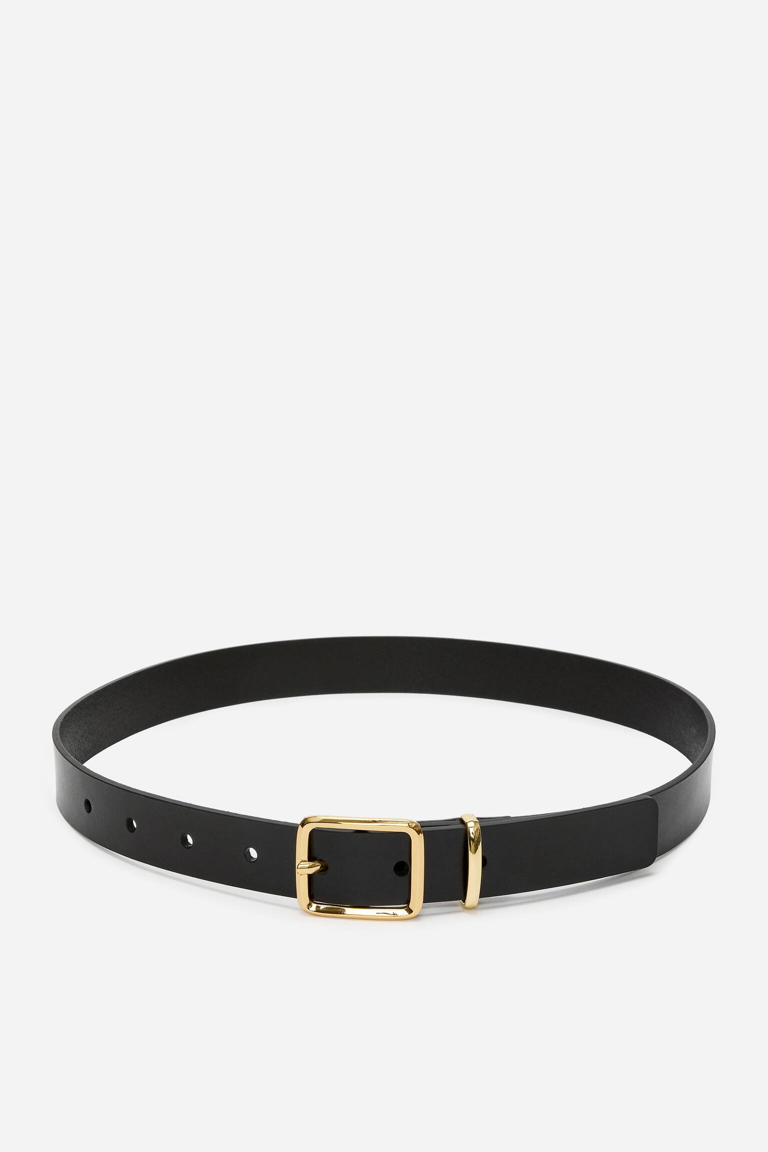 Ledergürtel - Schwarz/Schwarz - 2