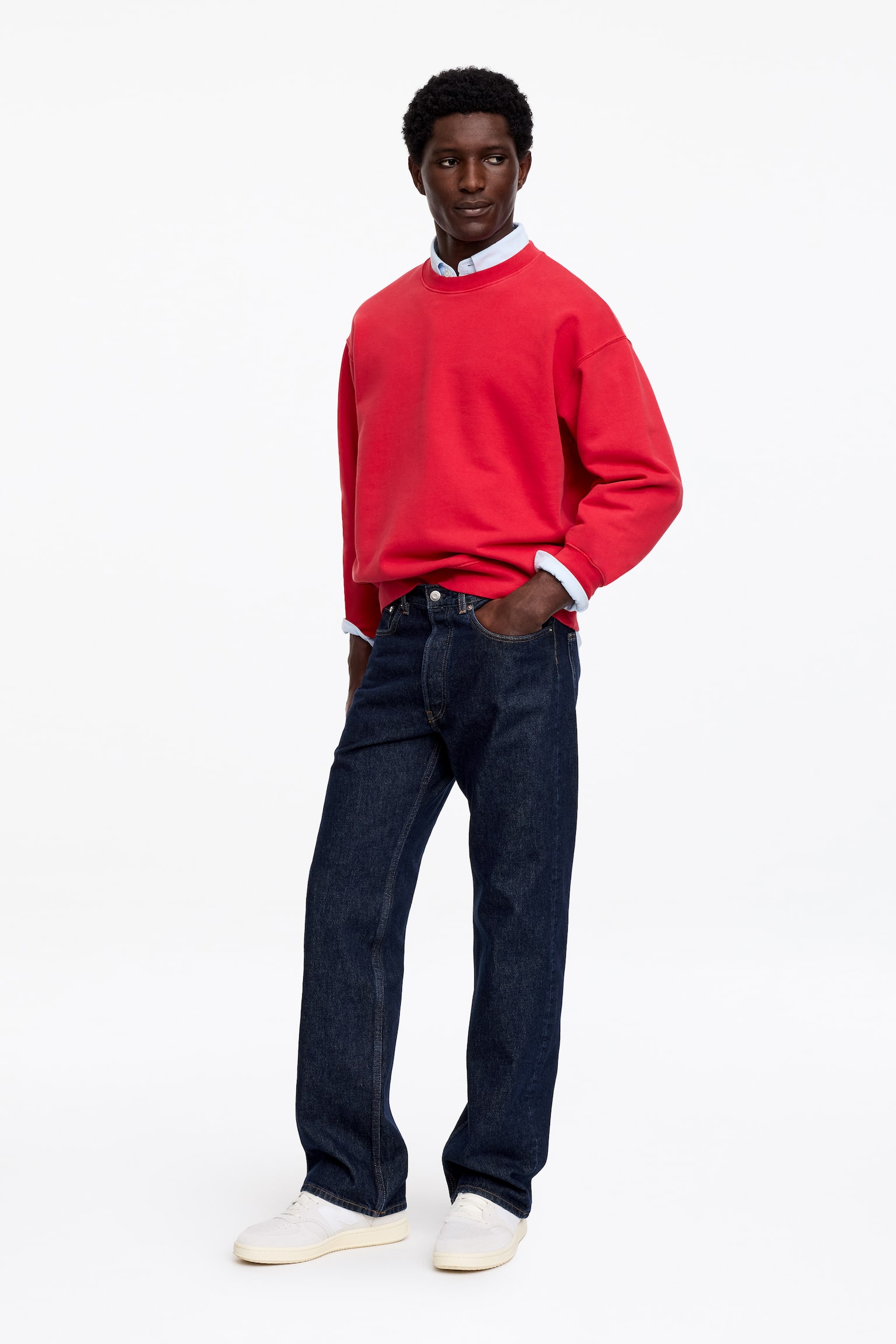 CANYON regular fit bootcut jeans - Donkerblauw/Zwart/Lichtblauw - 5