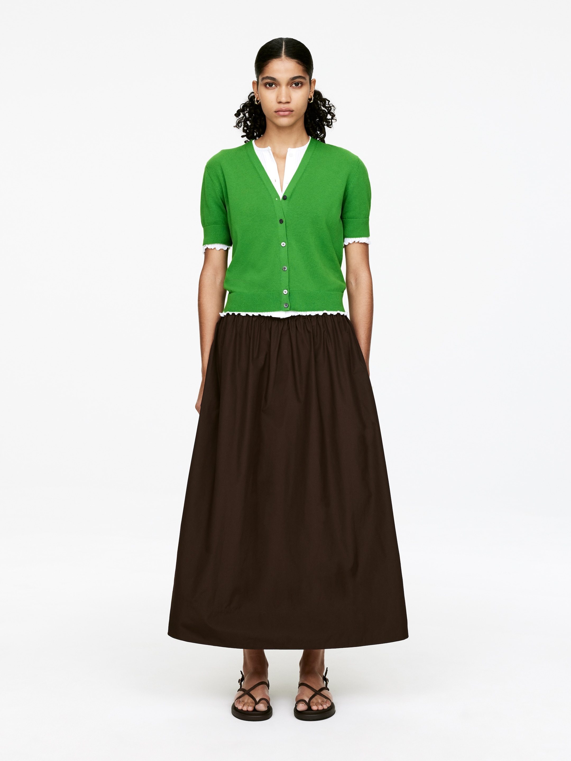 Agrandir l'image: Cardigan à manches courtes - Vert - FEMME | H&M BE 3